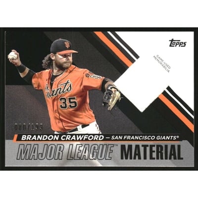 2024 Topps Major League Material Black #MLM2BC Brandon Crawford S2