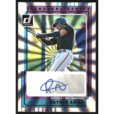 2025 Donruss Signature Series Laser #46 Rayner Arias