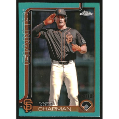 2025 Topps Chrome Aqua Refractors #148 Matt Chapman