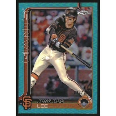 2025 Topps Chrome Teal Refractors #119 Jung Hoo Lee