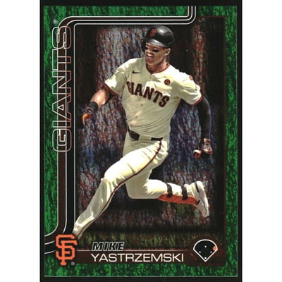 2025 Topps Green Holo Foil #186 Mike Yastrzemski