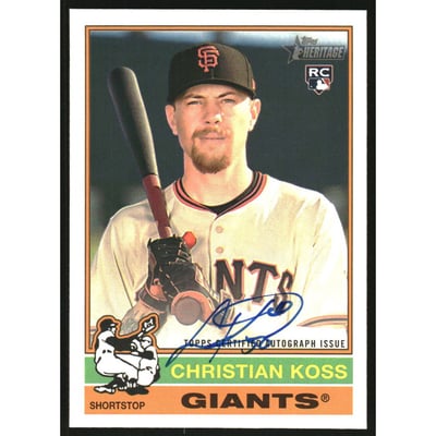 2025 Topps Heritage Real One Autographs #ROACK Christian Koss HN