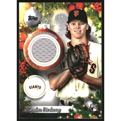 2025 Topps Holiday Player Relics #PRHB Hayden Birdsong