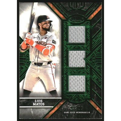 2025 Topps Tier One Triple Relics Green Foil #T1TRLM Luis Matos