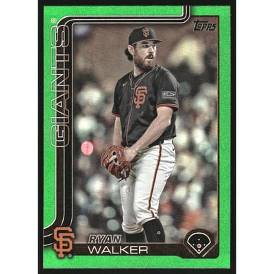 2025 Topps Update Green Rainbow Foil #US179 Ryan Walker