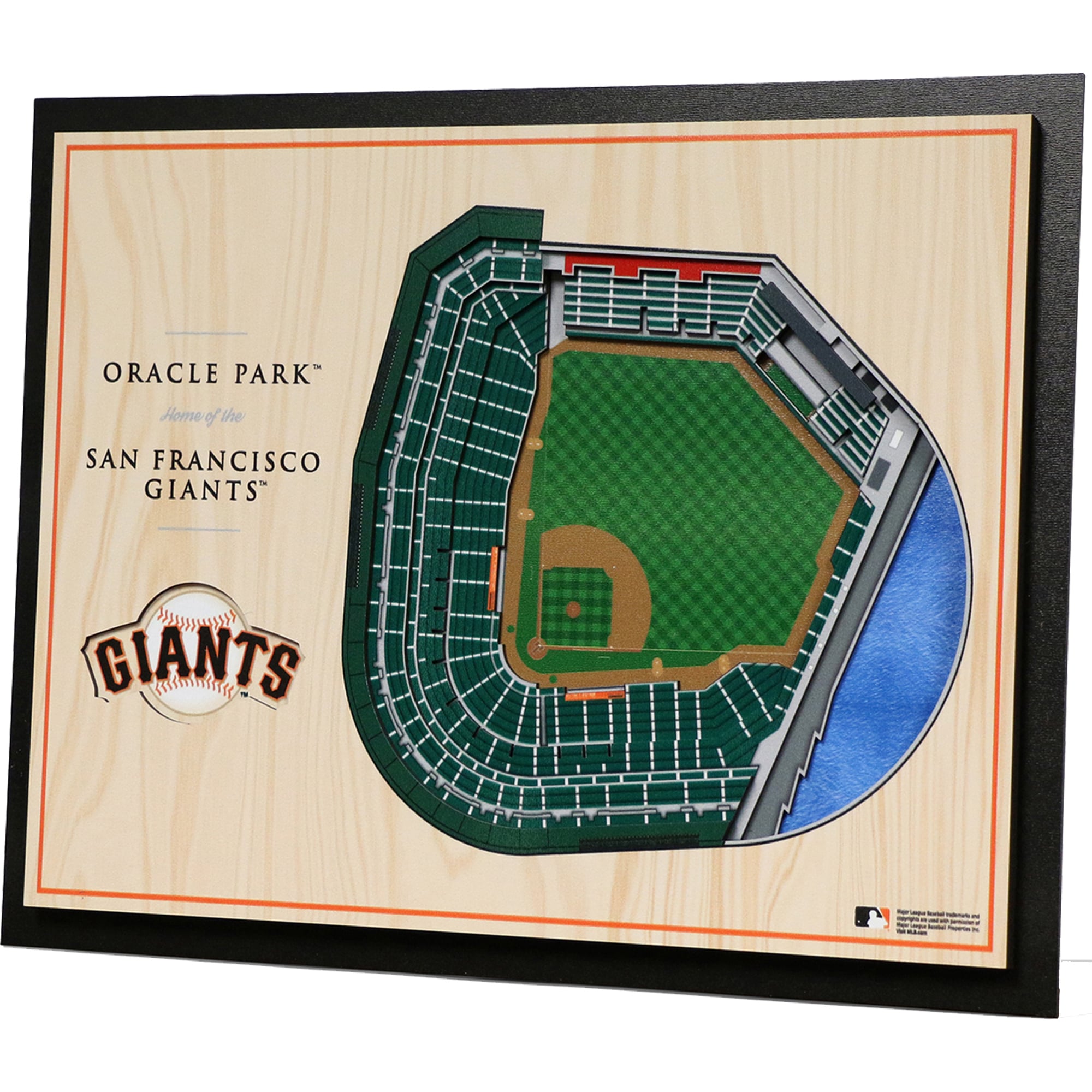 San Francisco Giants Fanpoint 17'' x 13'' 5-Layer 3D StadiumView
