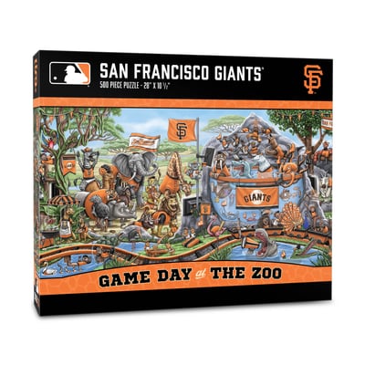 San Francisco Giants IDNA 10.5" x 28" Game Day at the Zoo 500-Piece Puzzle