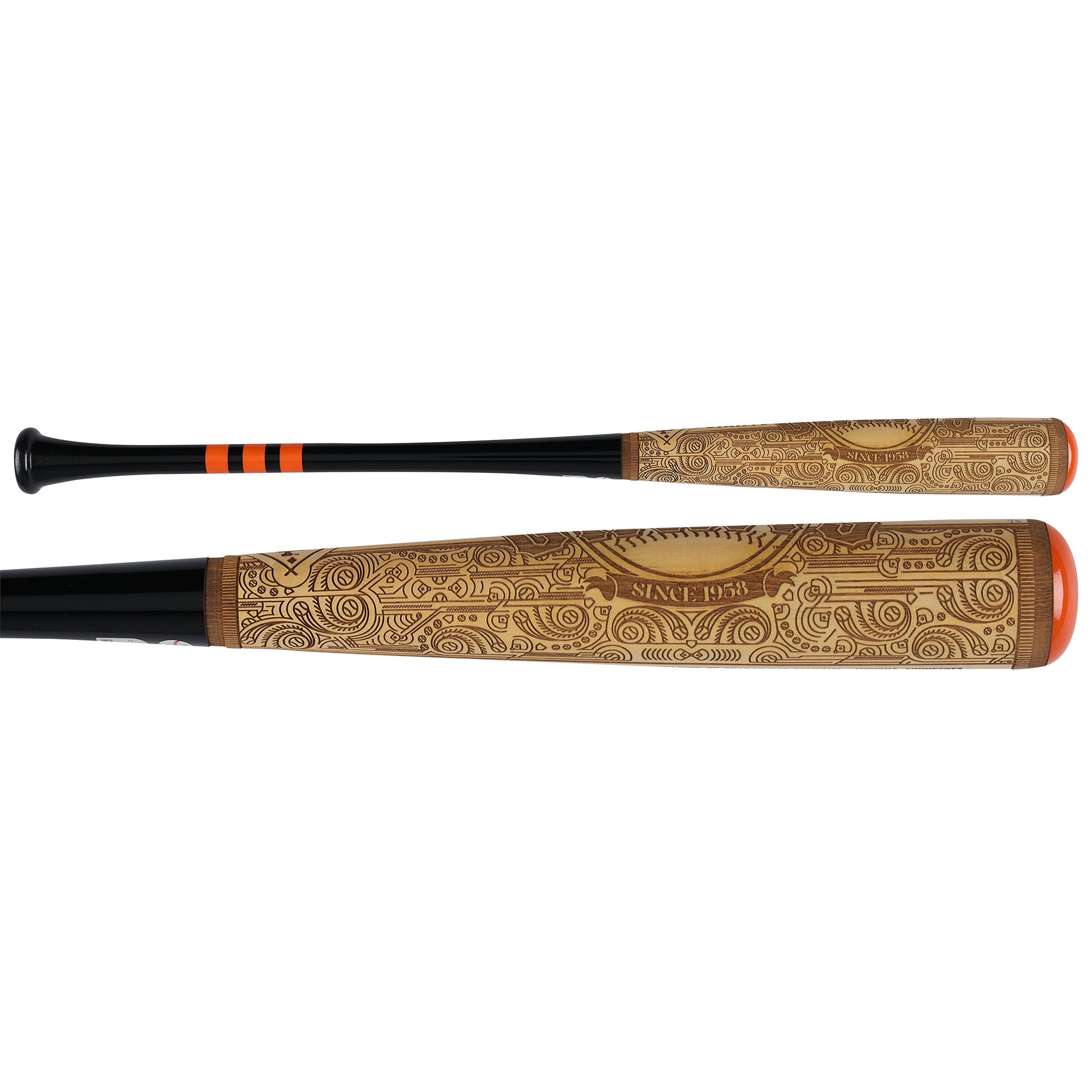 Jeff Kent San Francisco Giants Autographed Pillbox Bat Company Mural Series Bat with Multiple Inscriptions - Limited Edition #1/5