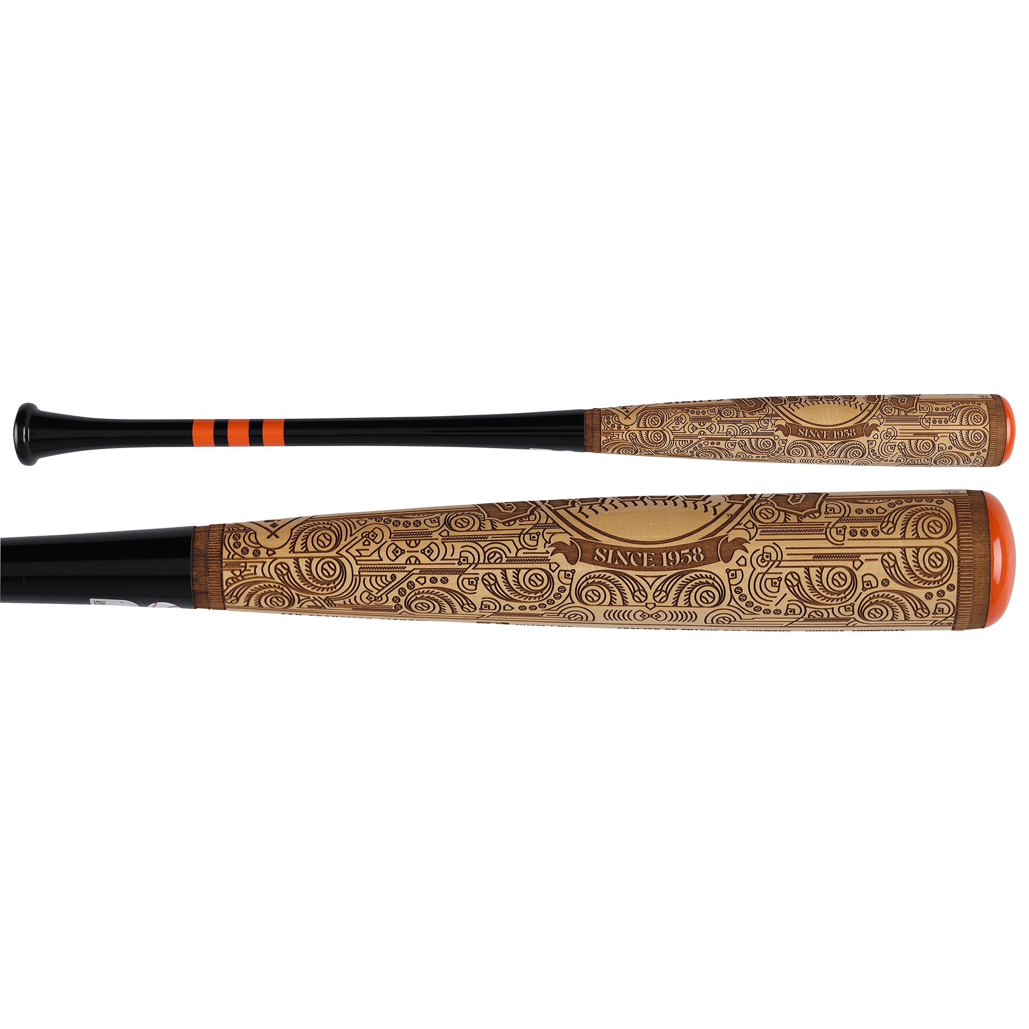 Bâton de baseball Pillbox Bat Company Mural Series autographié par Jeff Kent des Giants de San Francisco, avec inscriptions multiples