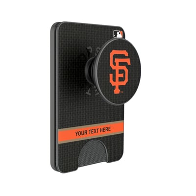 San Francisco Giants Keyscaper Personalized Solid PopSockets Magnetic Wallet