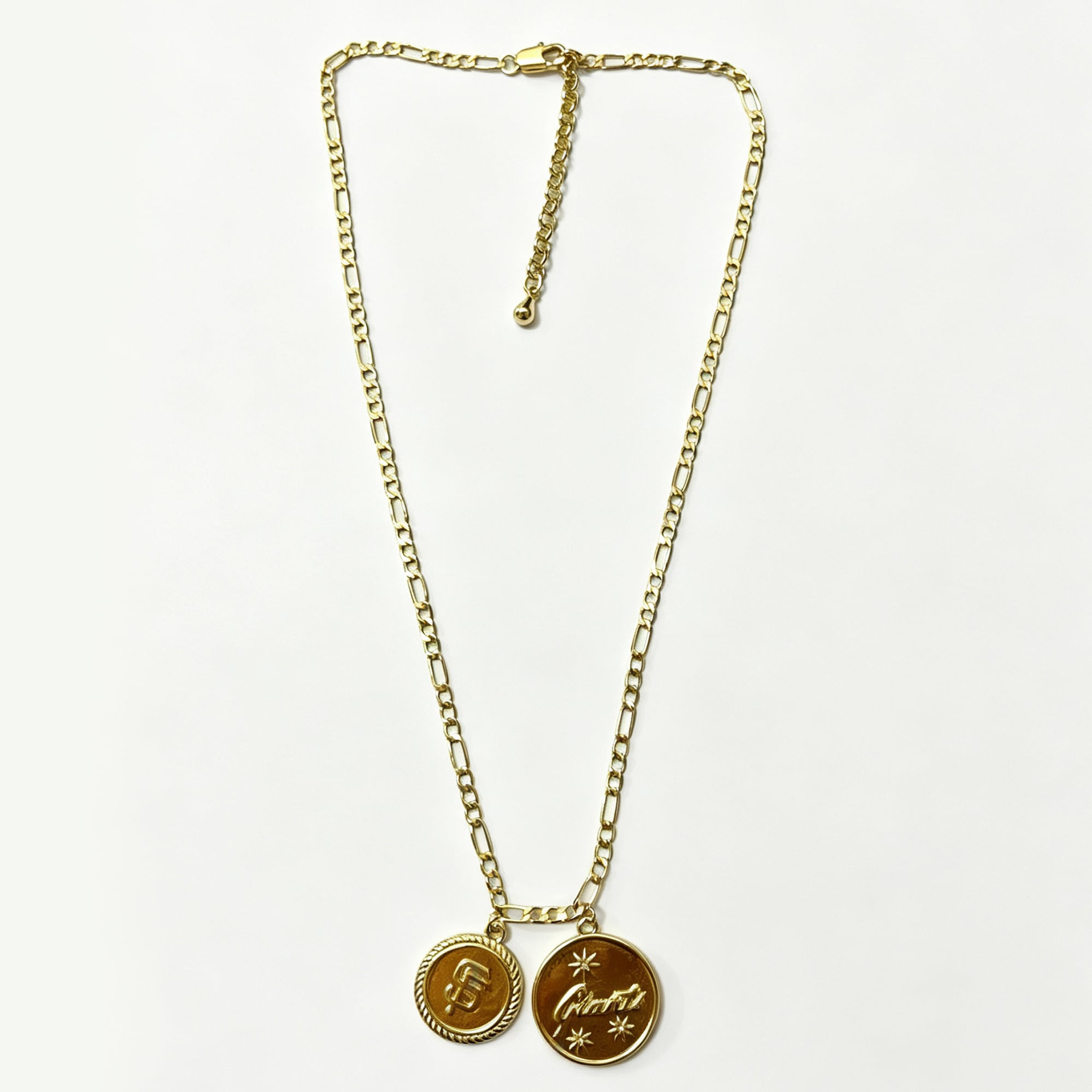 LUV AJ San Francisco Giants Double Coin Logo Necklace