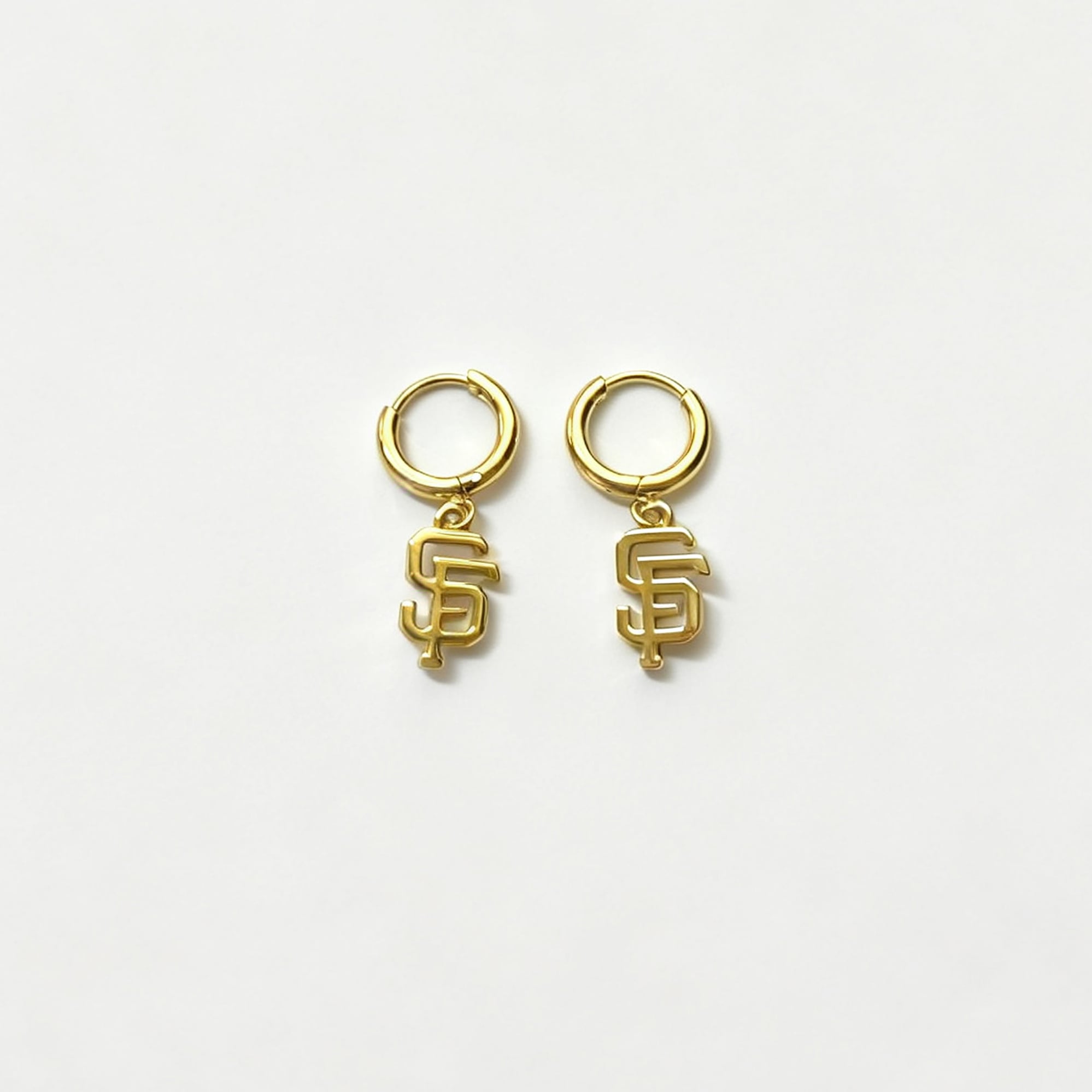 LUV AJ San Francisco Giants Logo Charm Huggie Earrings