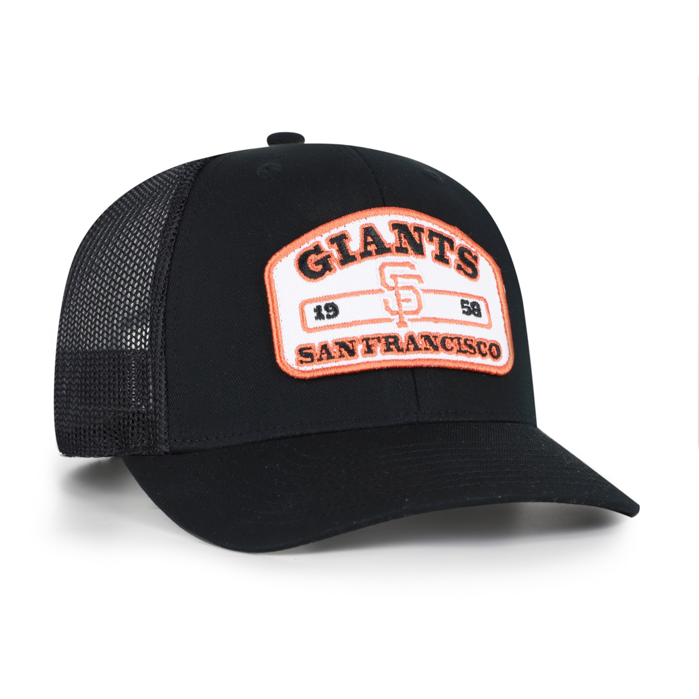 Men's '47 Black San Francisco Giants Roadway Trucker Snapback Hat