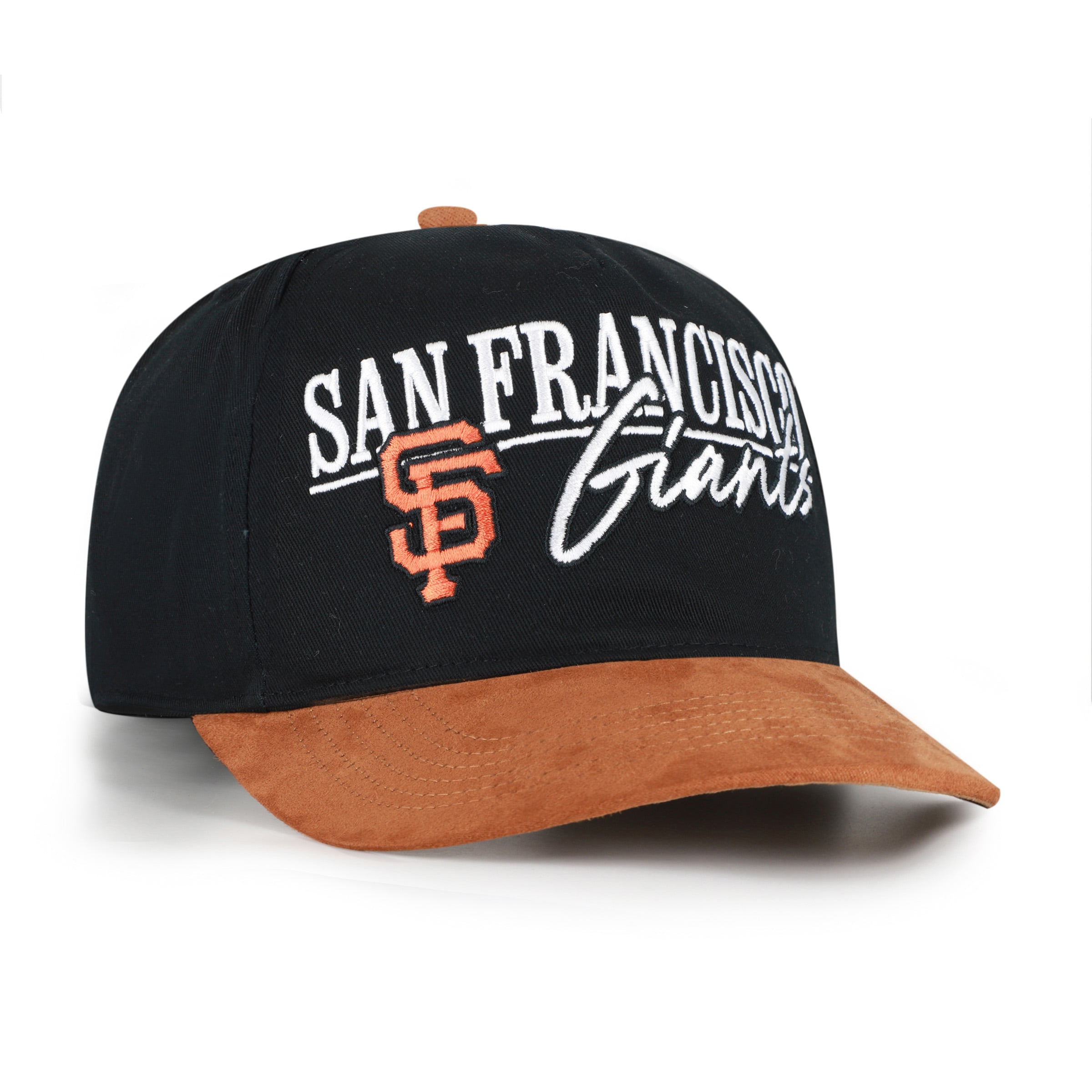 Men's '47 Black/Light Brown San Francisco Giants Scribe Line Hitch Adjustable Hat