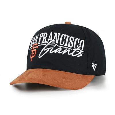 San Francisco Giants '47 Scribe Line Hitch Adjustable Hat - Black/Light Brown