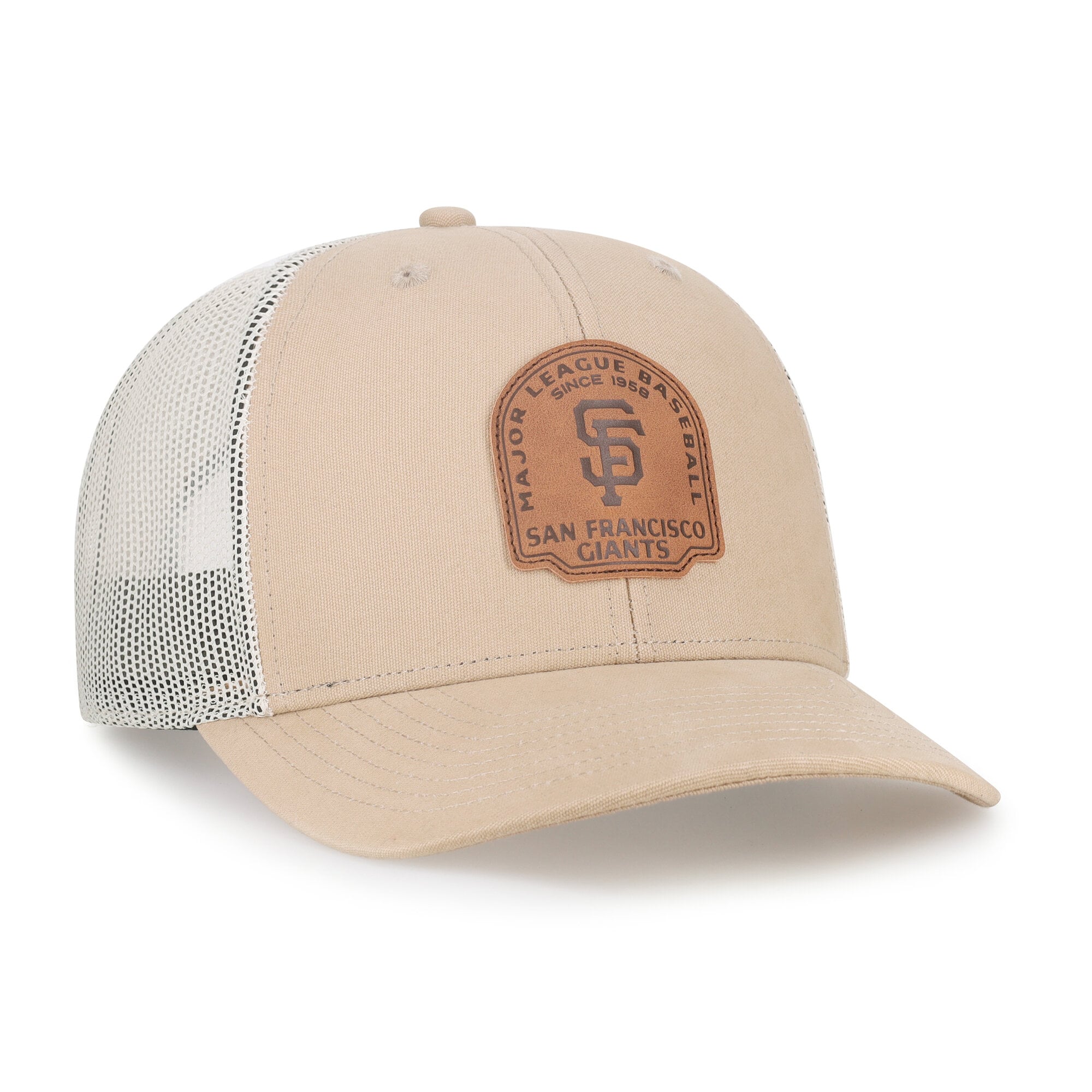 Casquette trucker snapback kaki San Francisco Giants « 47 » pour homme