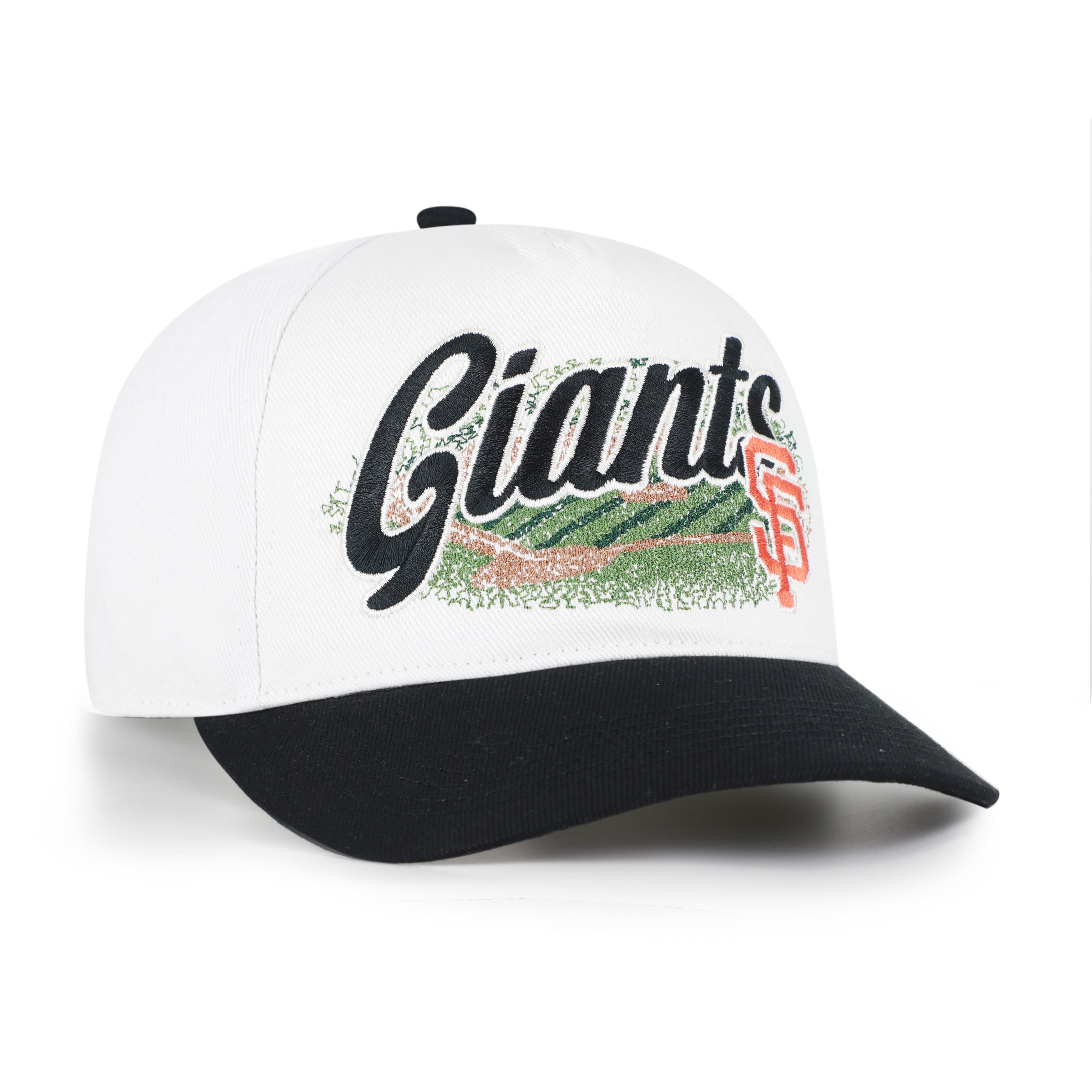 Men's '47 White/Black San Francisco Giants Enfield Hitch Adjustable Hat