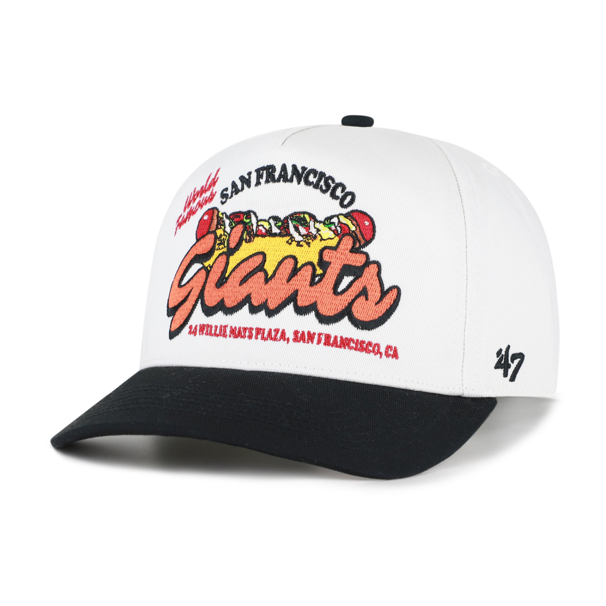 Men's '47 White/Black San Francisco Giants Glizzy Collection Hitch Adjustable Hat