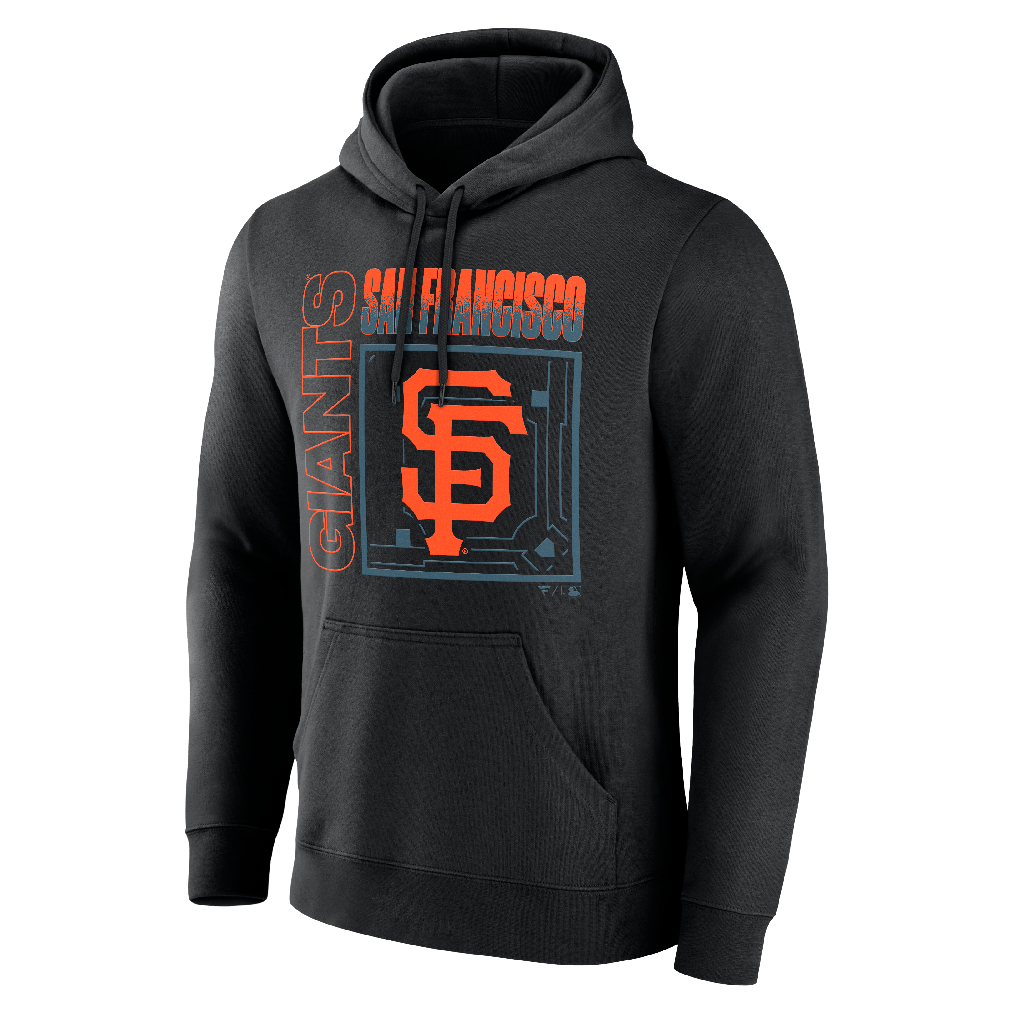Sweat à capuche noir pour homme San Francisco Giants Home Field Pop personnalisé avec nom et numéro