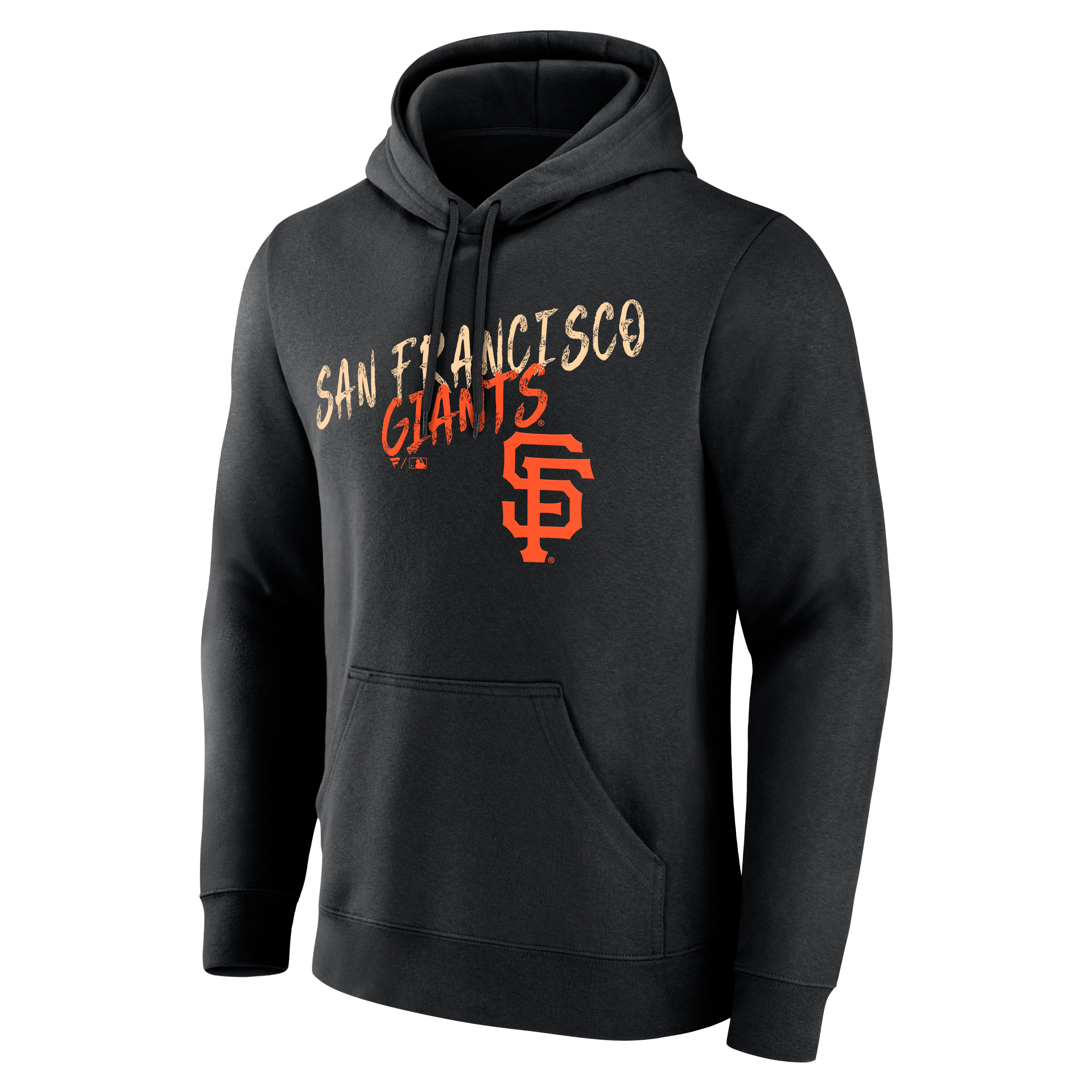 Sweat à capuche noir pour homme San Francisco Giants Hustle personnalisé avec nom et numéro