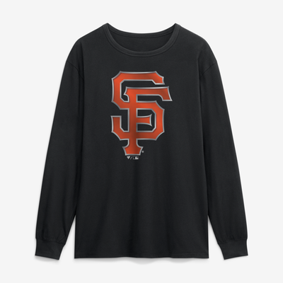 San Francisco Giants  Metallic Mascot Long Sleeve T-Shirt - Black