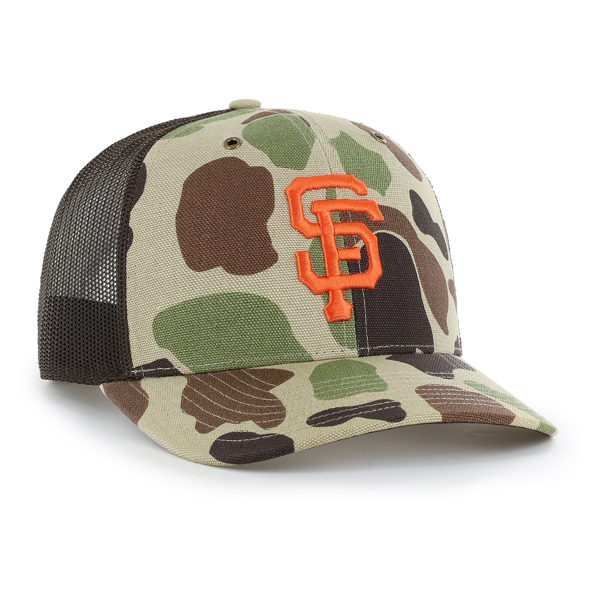 Casquette trucker ajustable Carhartt x '47 Camo San Francisco Giants Duck pour homme