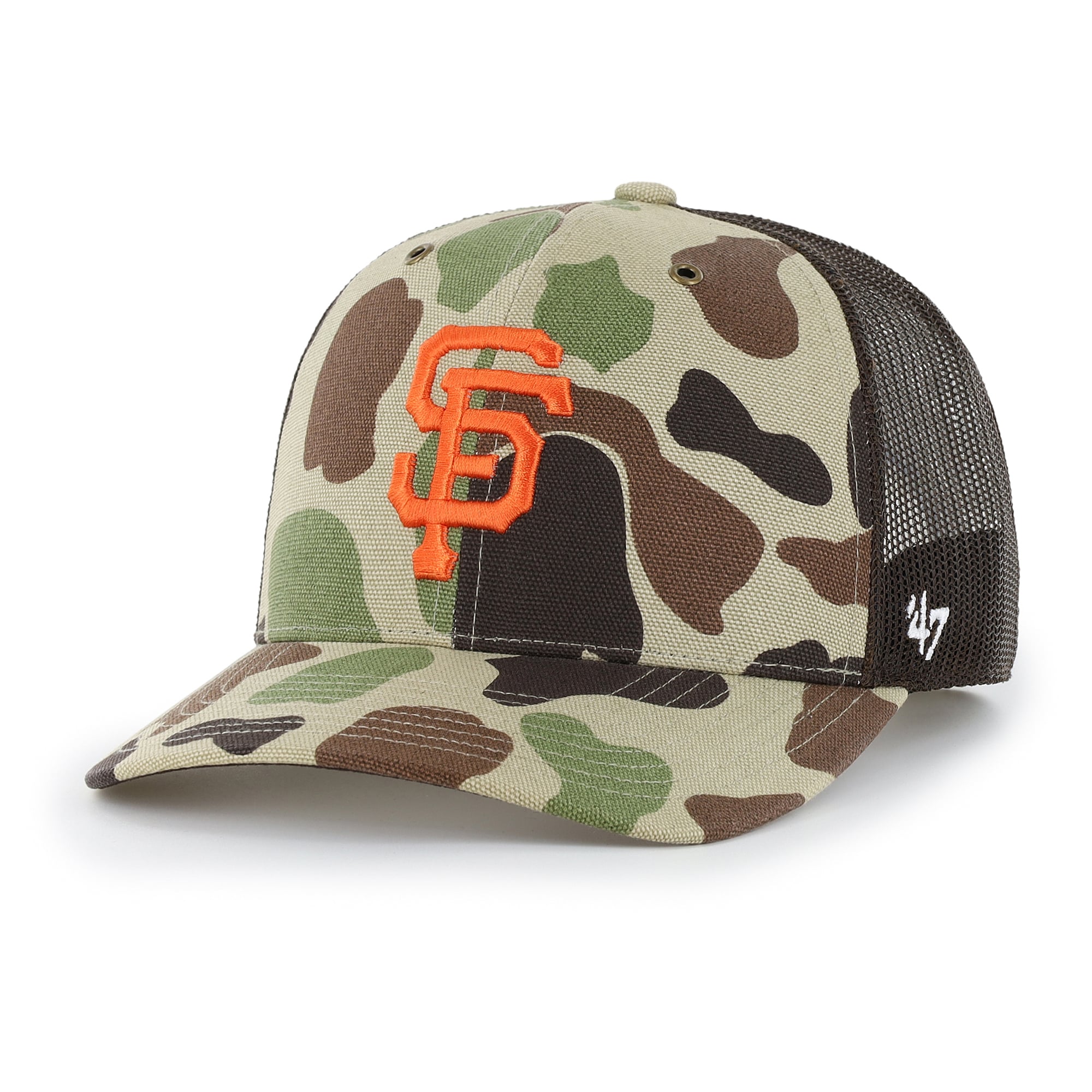 Casquette trucker ajustable Carhartt x '47 Camo San Francisco Giants Duck pour homme