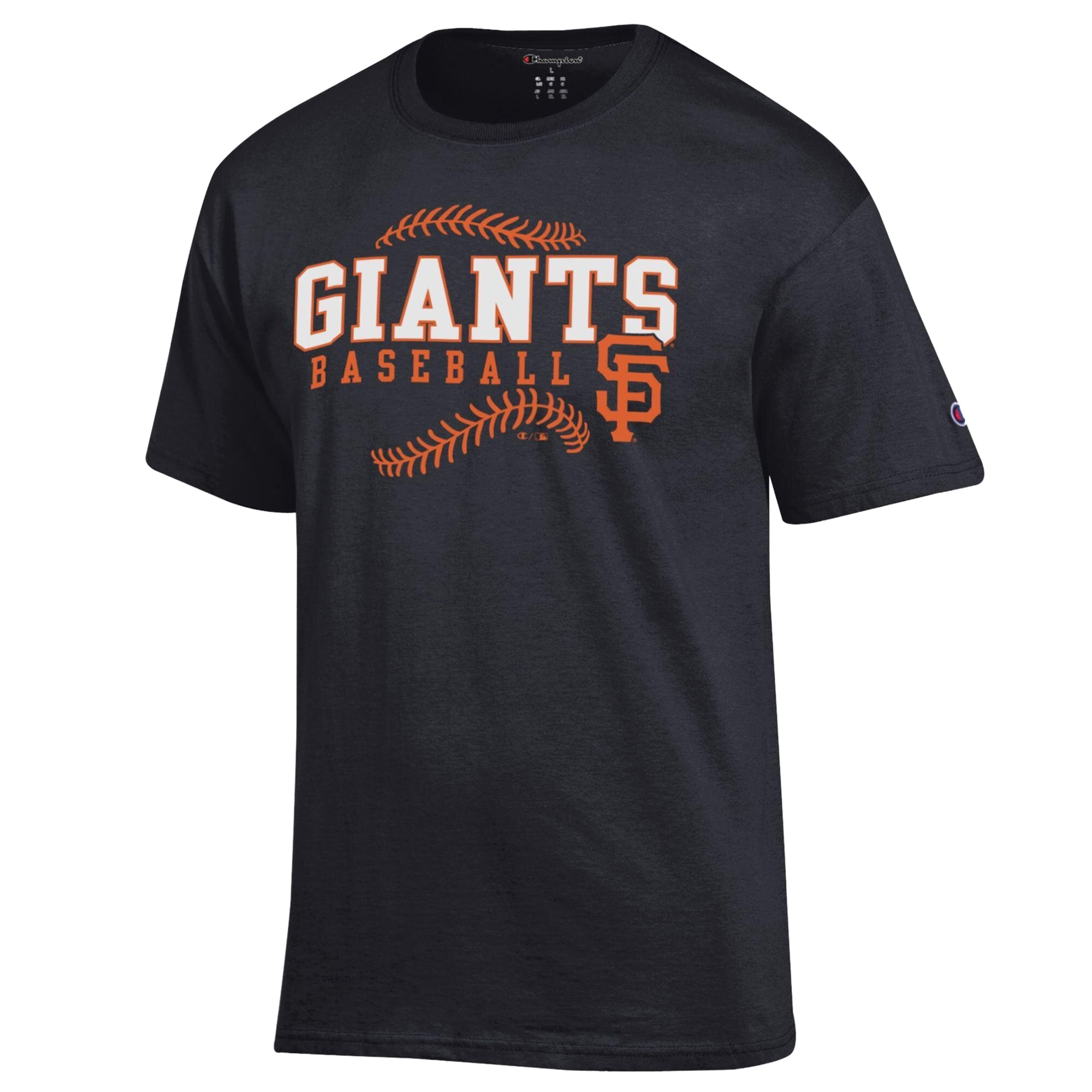 T-shirt de baseball noir Champion des Giants San Francisco pour homme