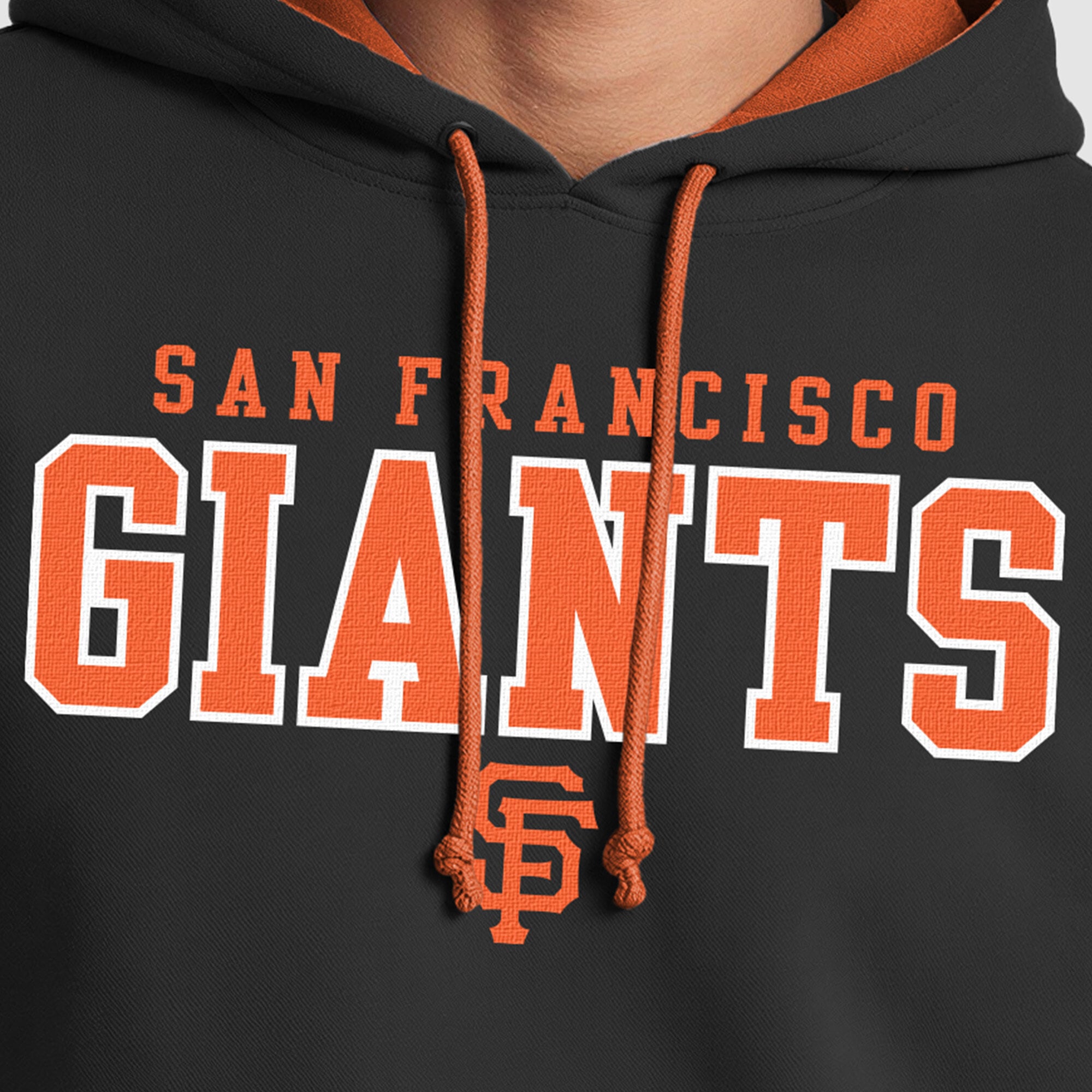 Sweat à capuche polaire noir Champion pour homme, aux couleurs des Giants de San Francisco