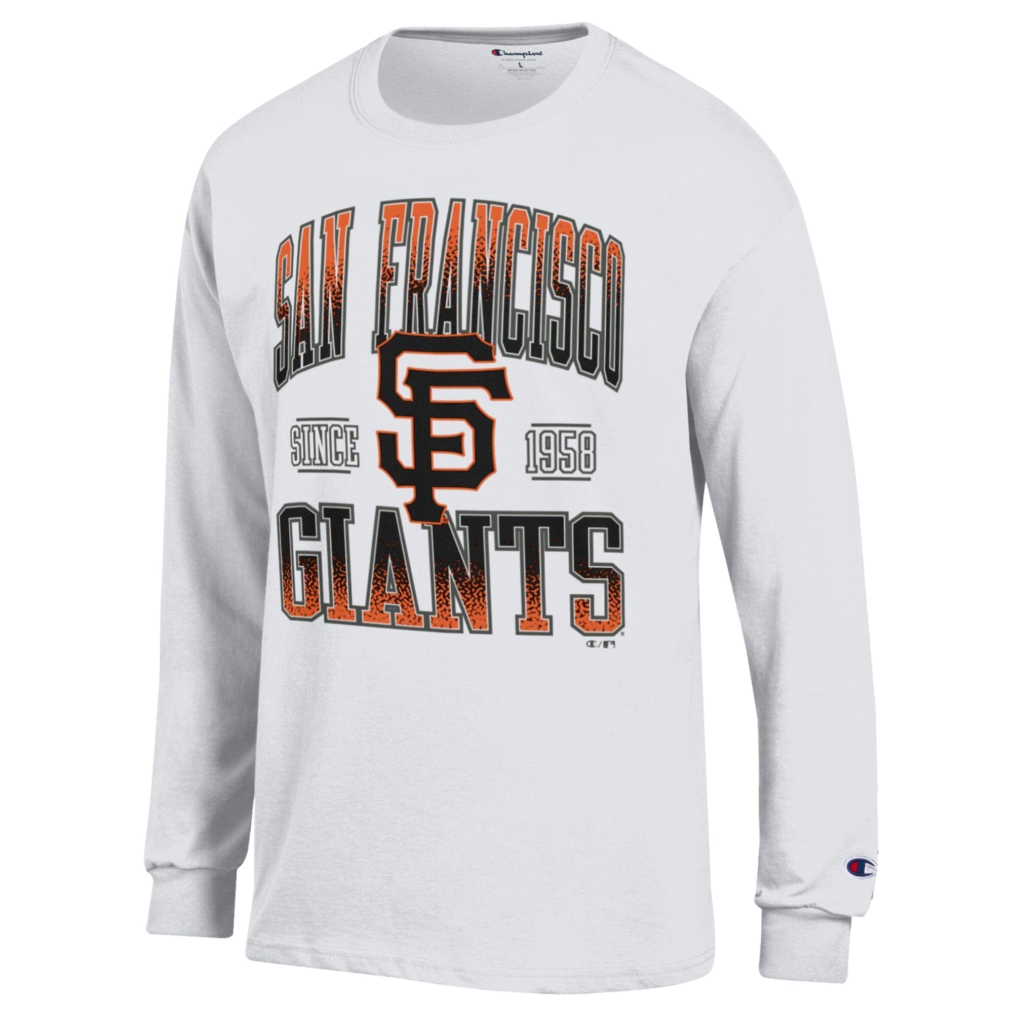 Men's Champion White San Francisco Giants Jersey Long Sleeve T-Shirt