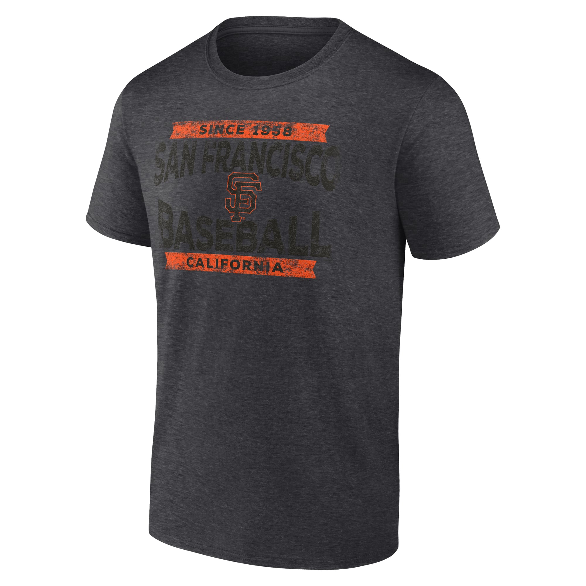 Men's Charcoal San Francisco Giants Heroic Play T-Shirt