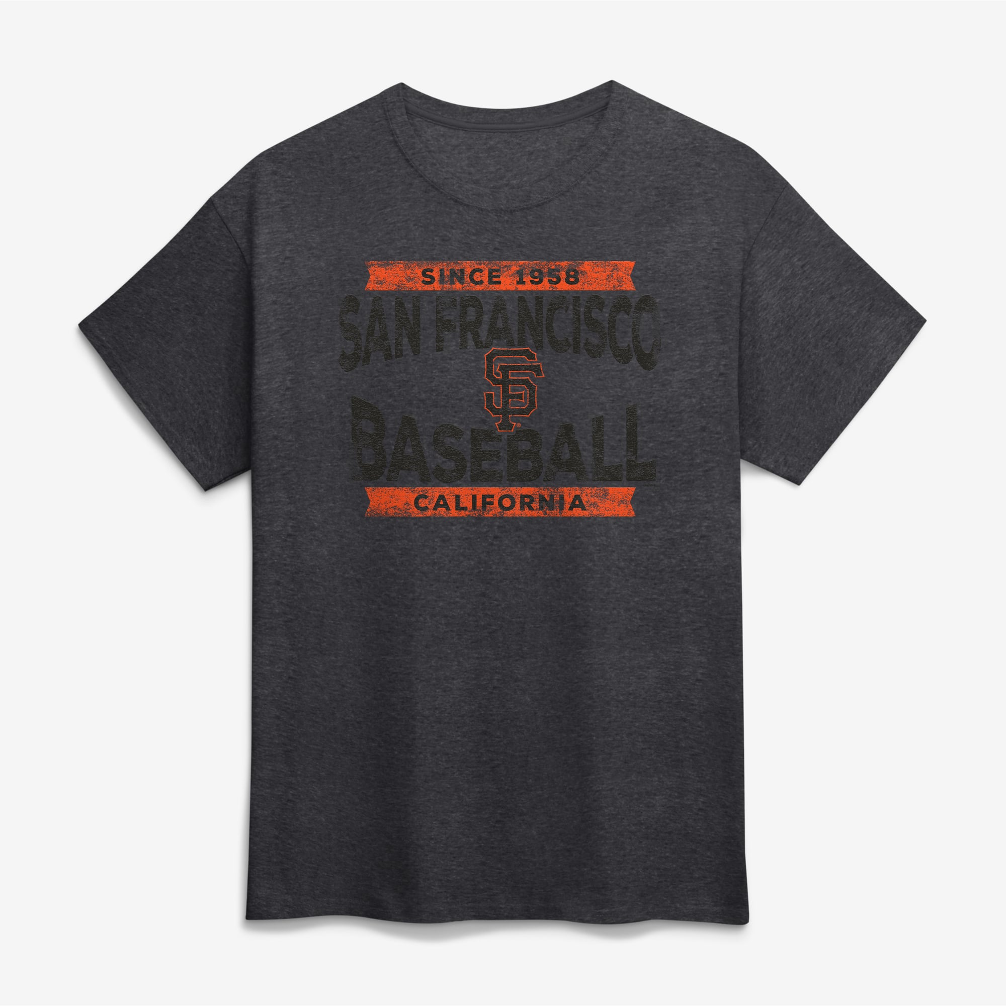 Men's Charcoal San Francisco Giants Heroic Play T-Shirt