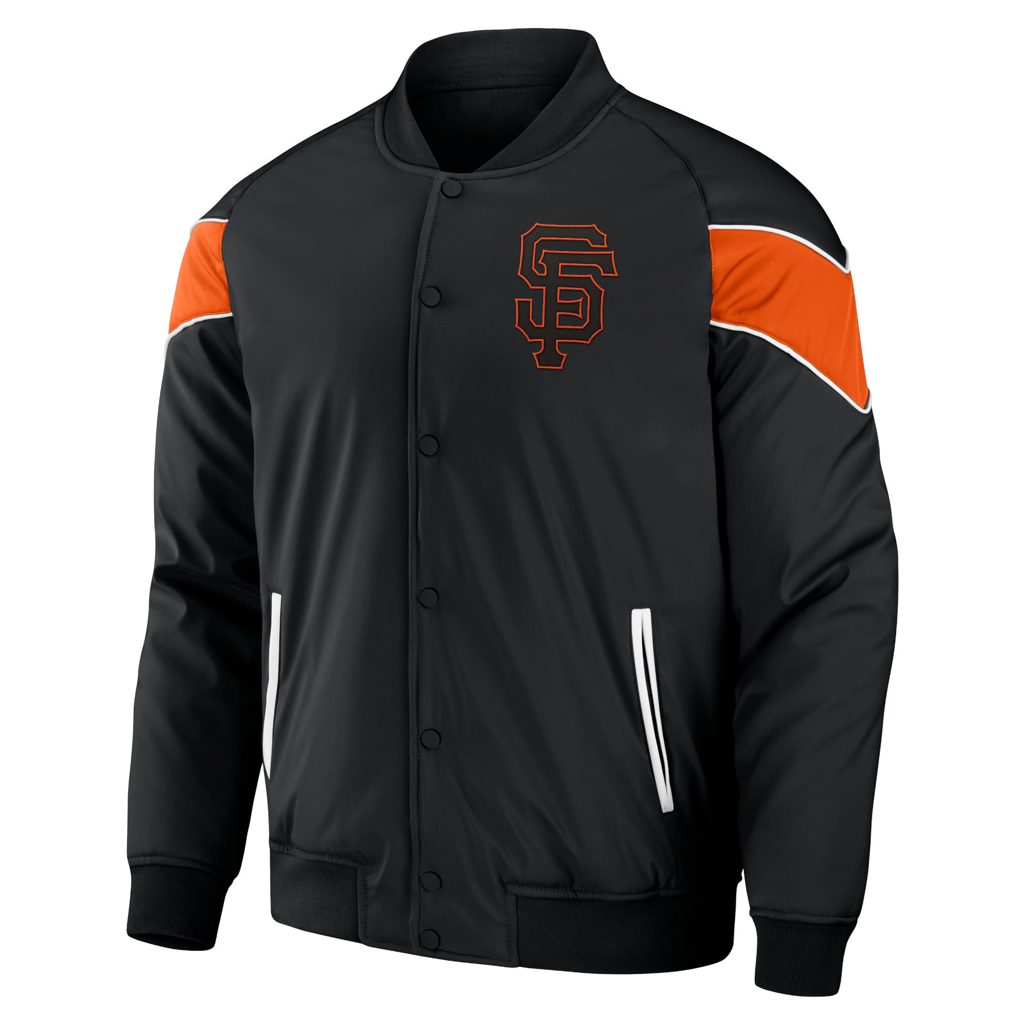 Men's Darius Rucker Collection by Fanatics Black San Francisco Giants Baseball Raglan Full-Snap Jacket
