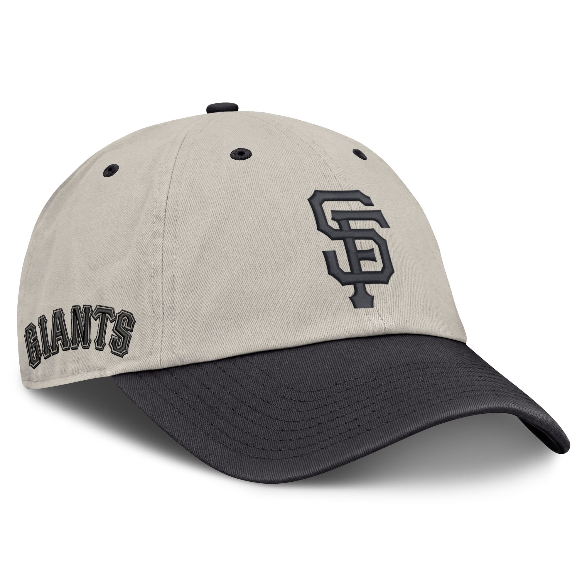 Casquette ajustable Fanatics beige/anthracite San Francisco Giants pour homme