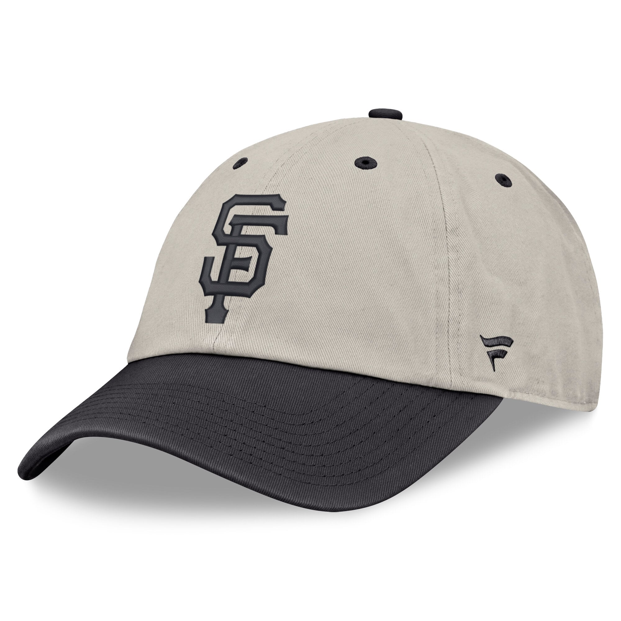 Casquette ajustable Fanatics beige/anthracite San Francisco Giants pour homme