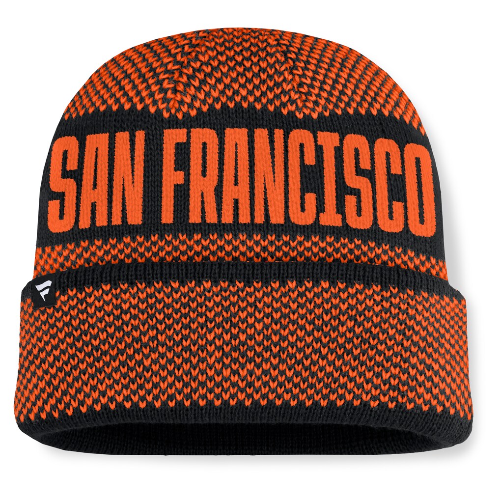 San Francisco Giants Fanatics Rotation Cuffed Knit Hat - Black