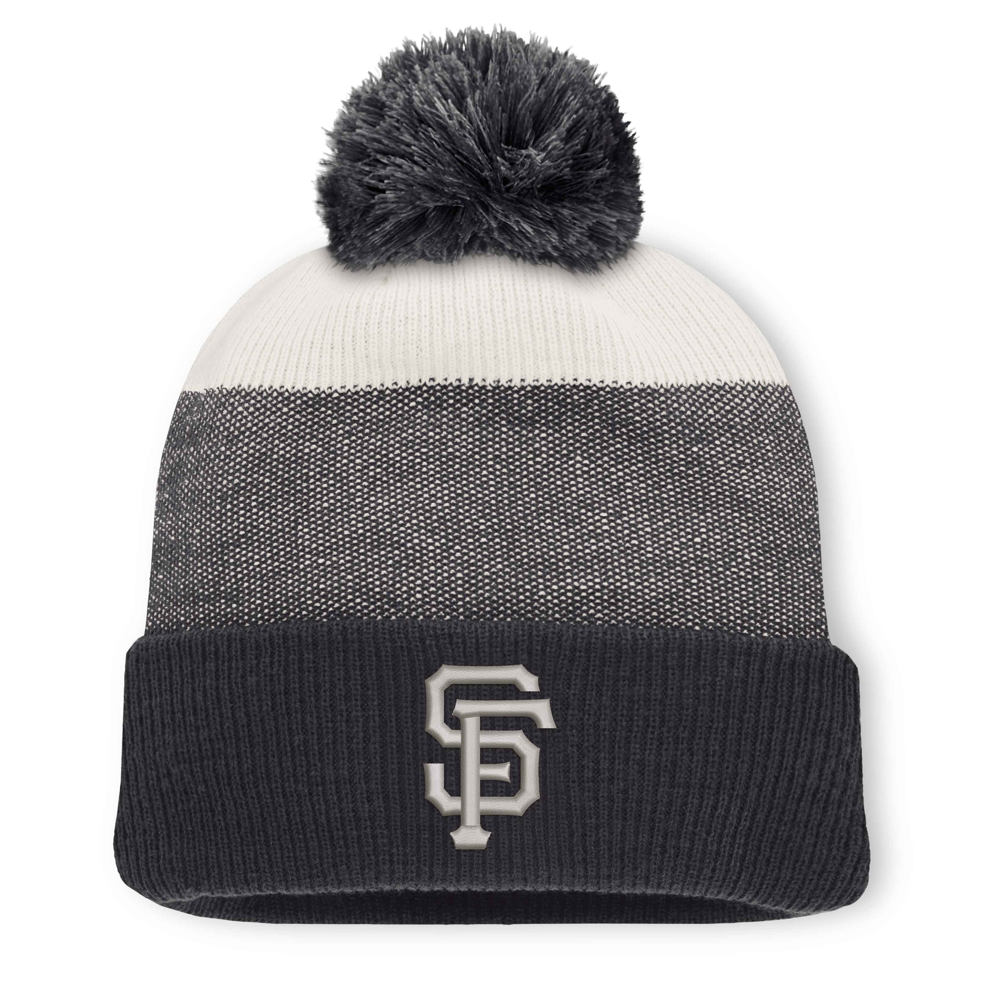 Men's Fanatics Charcoal/Gray San Francisco Giants Cuffed Knit Hat with Pom