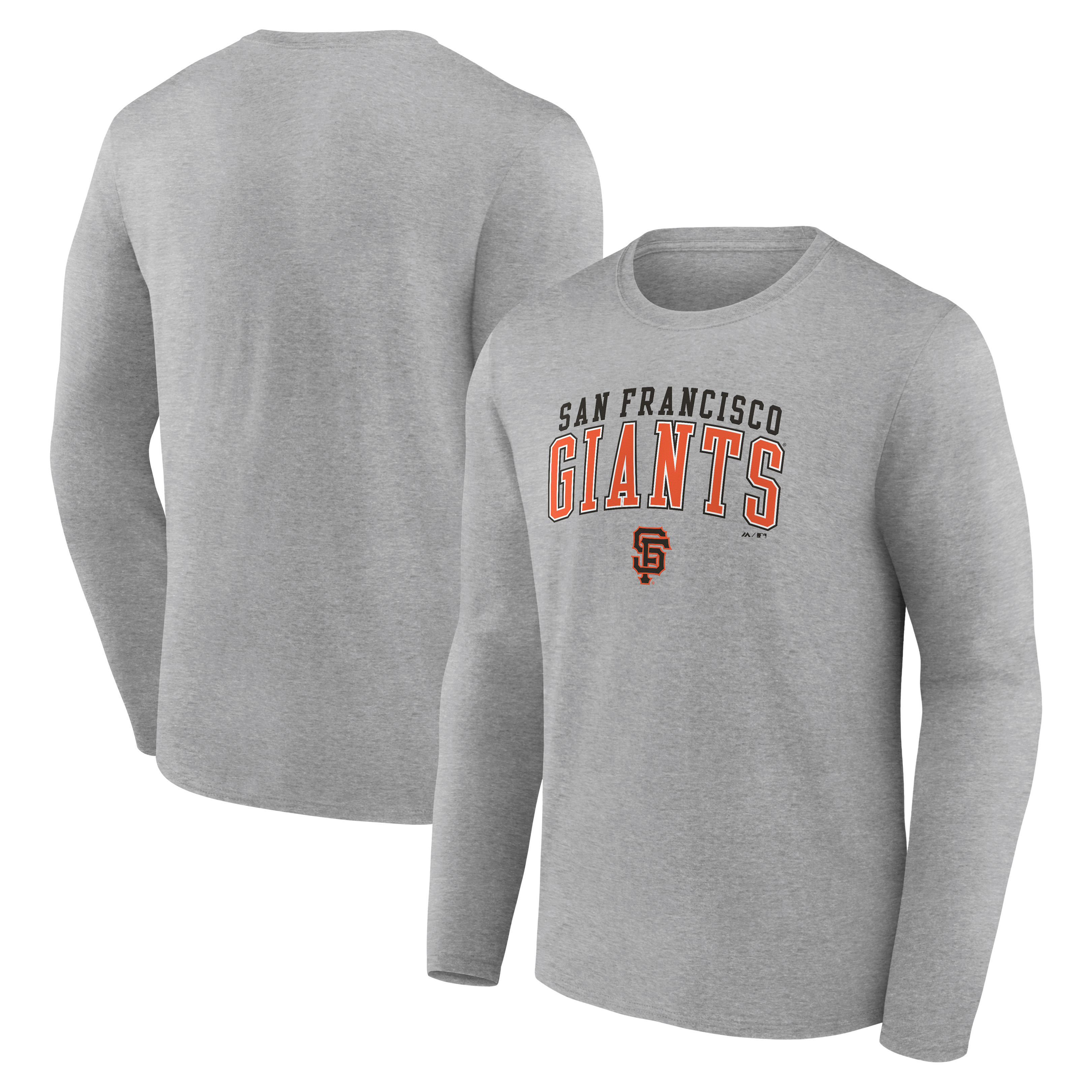 Men's Fanatics Heather Gray San Francisco Giants Iconic Long Sleeve T-Shirt