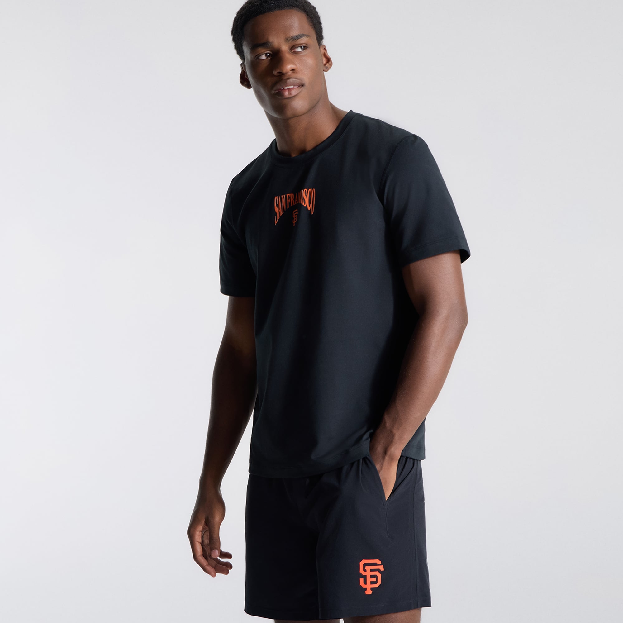 Short sans doublure Pace Breaker des Giants de San Francisco, noir, pour homme, lululemon