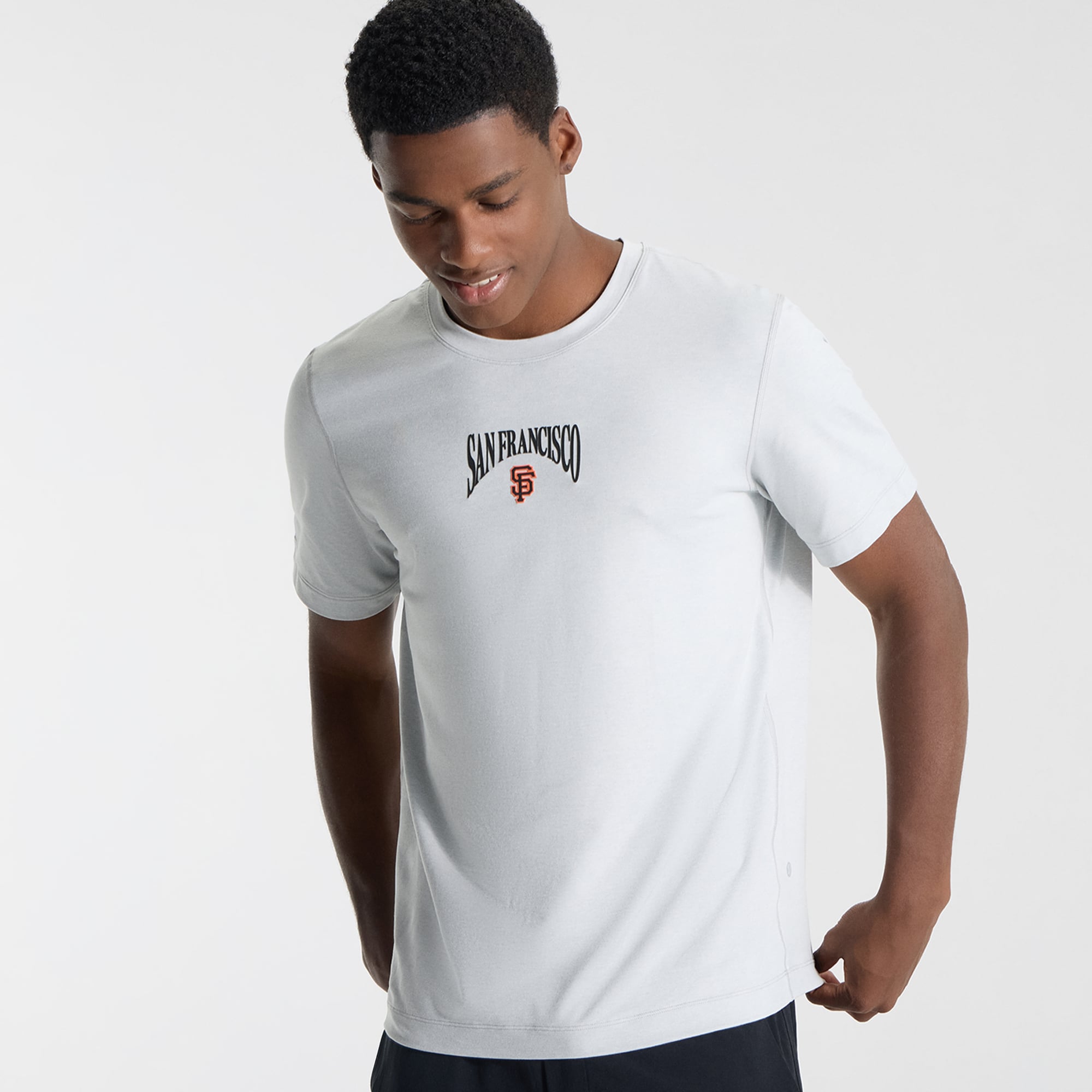 T-shirt en jersey doux pour homme lululemon Heathered Silver Drop San Francisco Giants