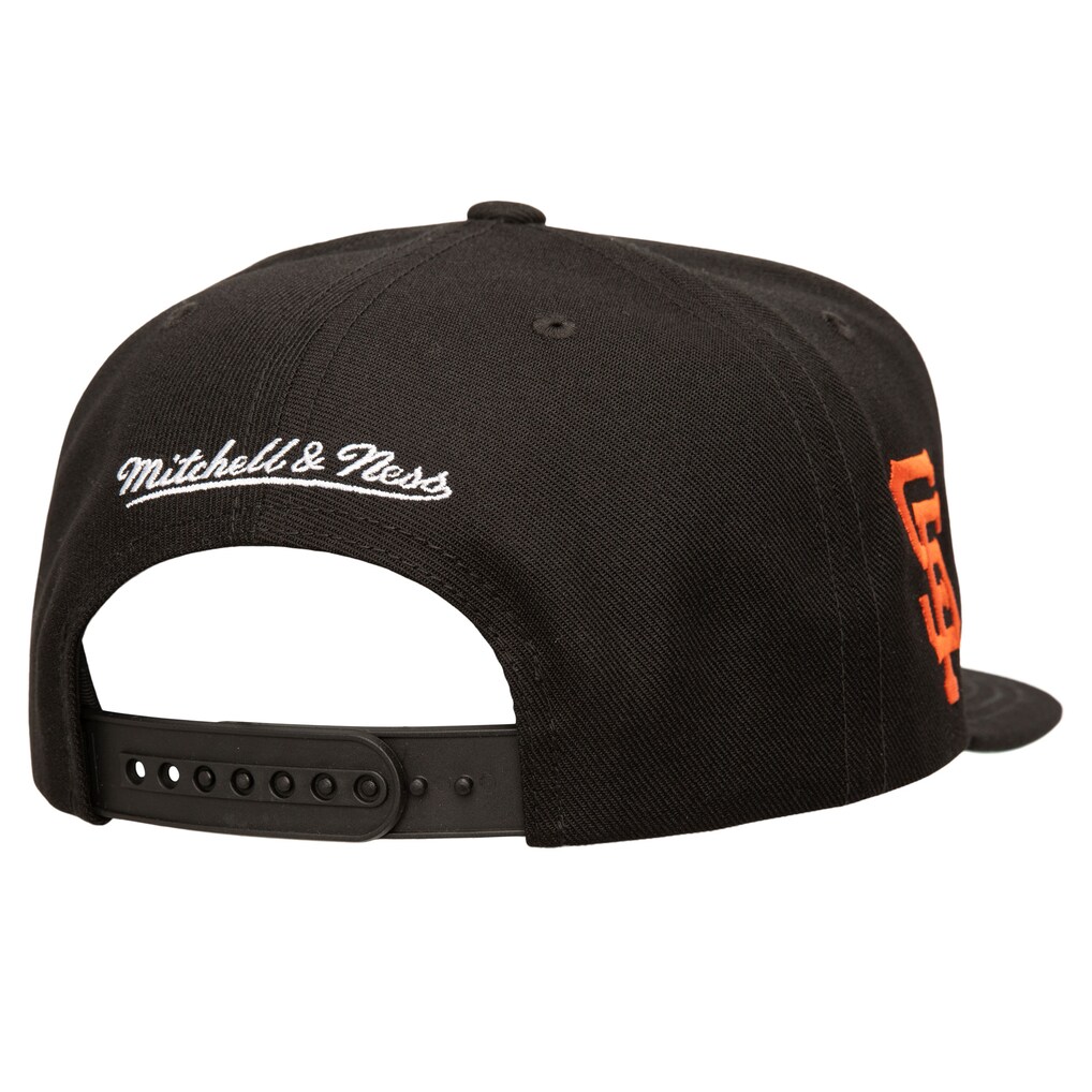San Francisco Giants Mitchell & Ness Double Up Snapback Hat - Black