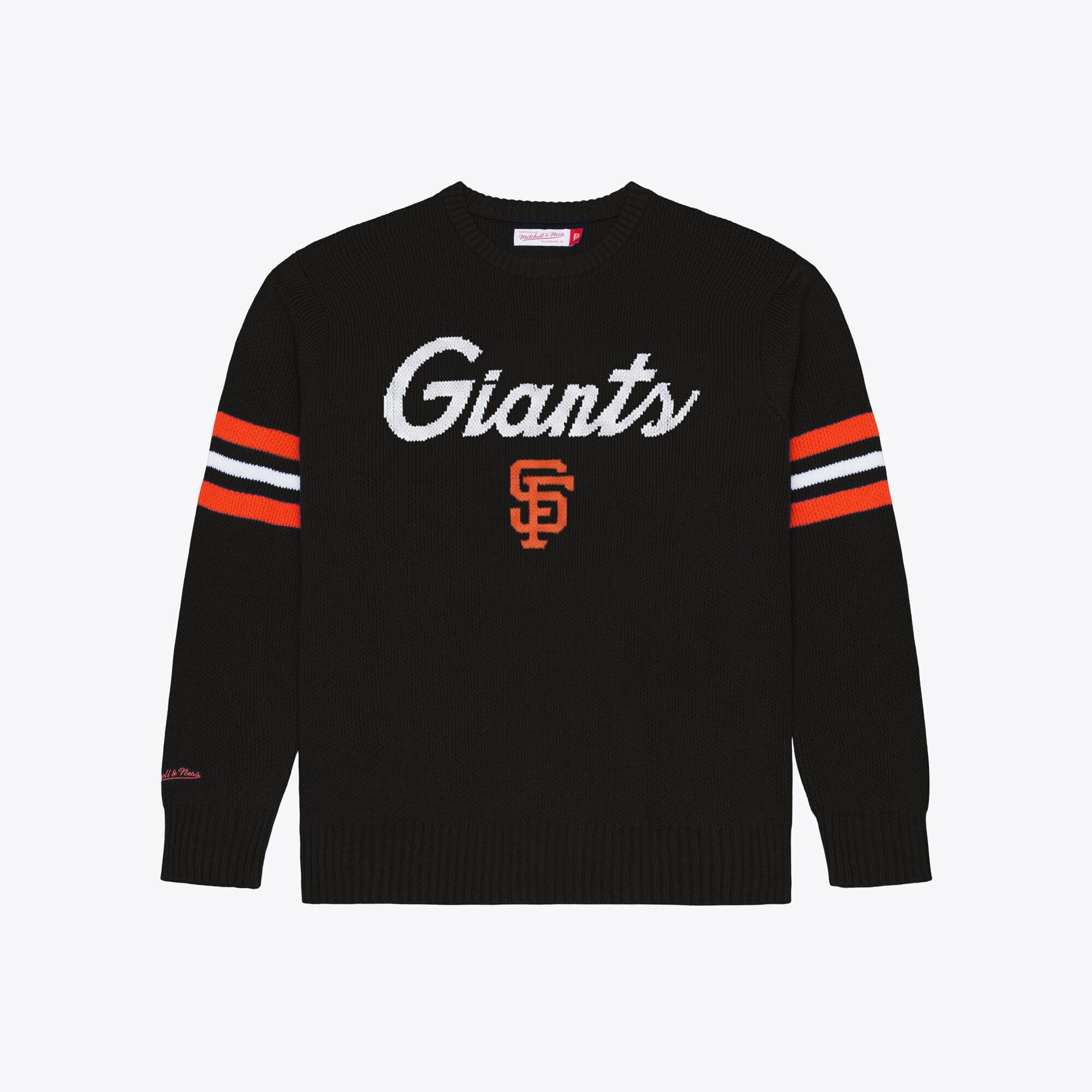 Pull Mitchell & Ness noir pour homme, modèle entraîneur-chef des Giants de San Francisco