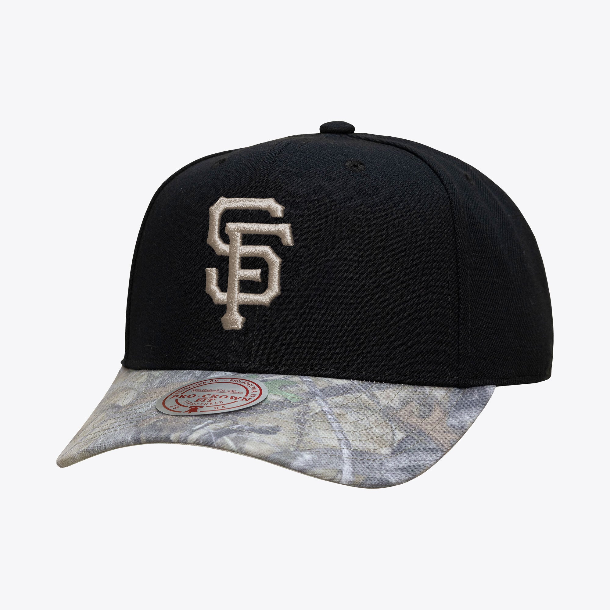 Casquette snapback Mitchell & Ness Midnight Timber Pro noire pour homme, San Francisco Giants