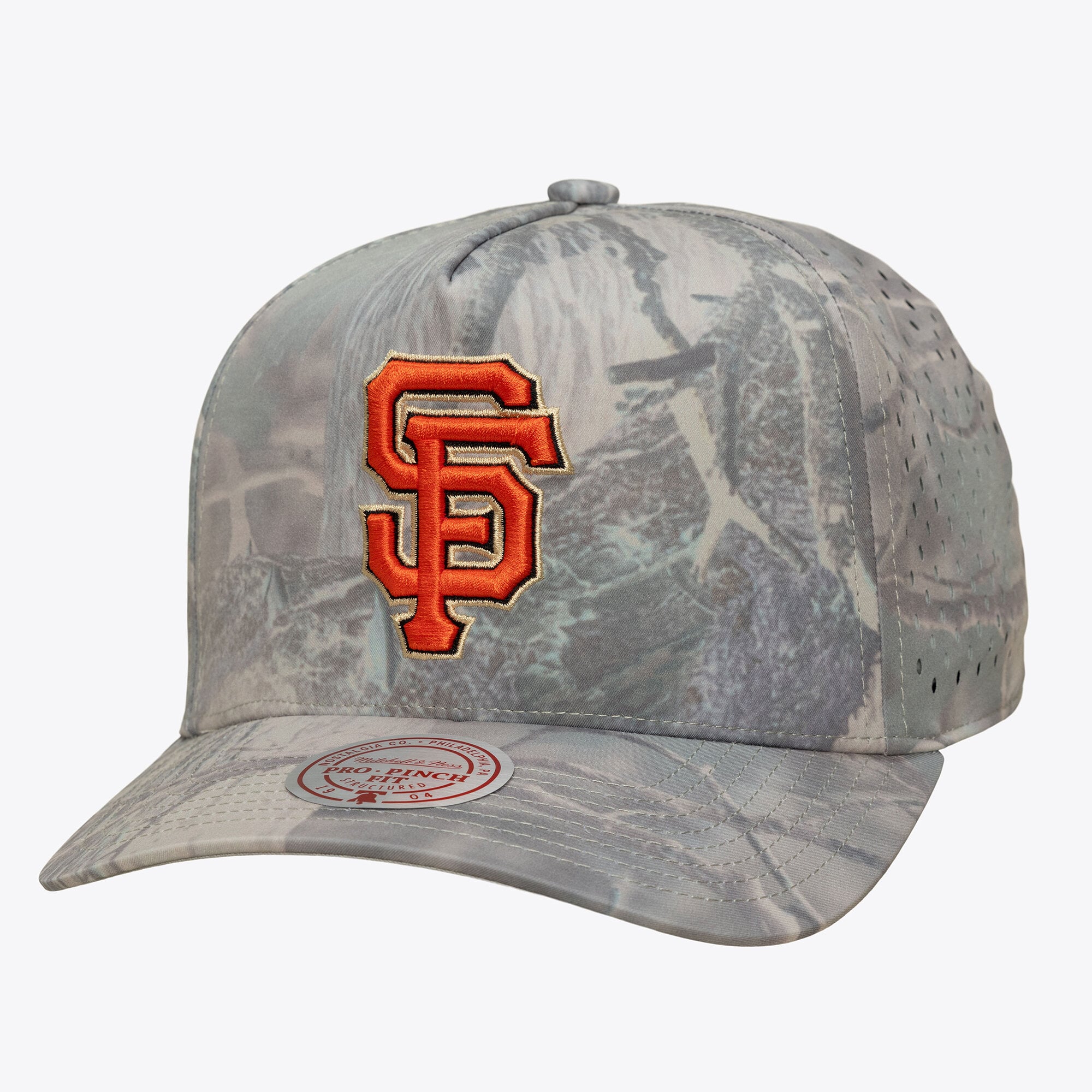 Casquette ajustable Mitchell & Ness camouflage San Francisco Giants Perfect Pro Pinch pour homme
