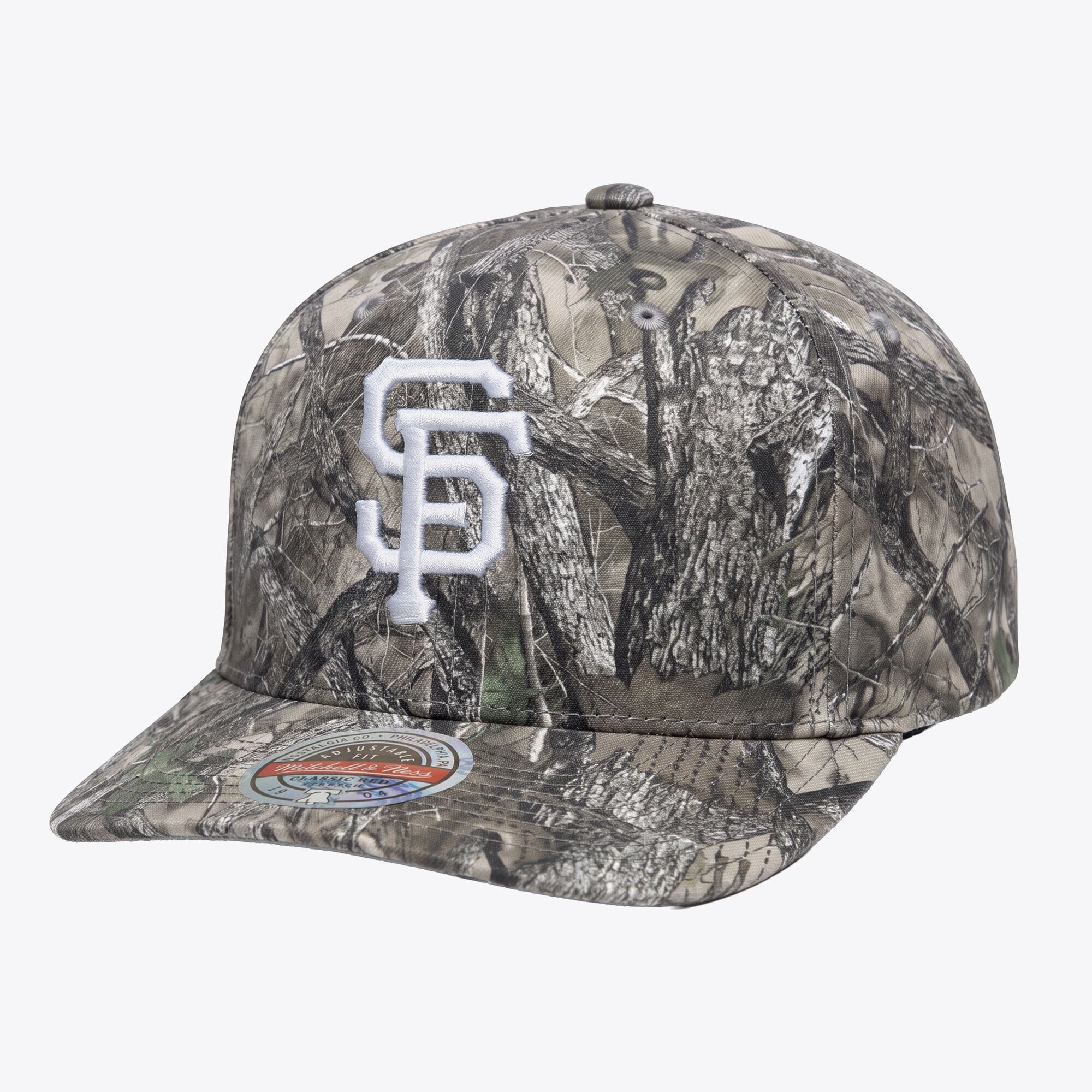 Casquette Mitchell & Ness Timber Trail camouflage San Francisco Giants pour homme