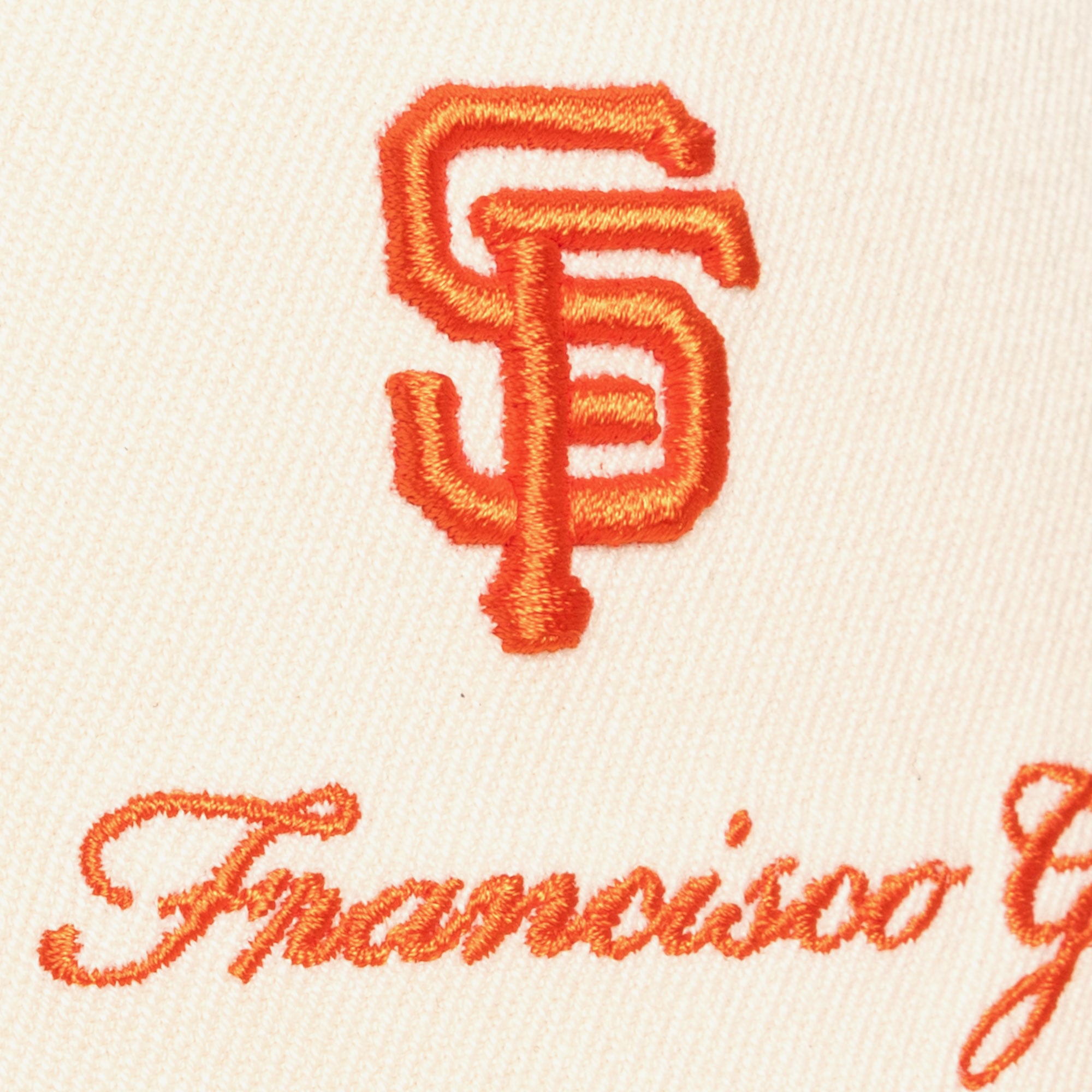 Casquette Mitchell & Ness crème/orange San Francisco Giants pour homme
