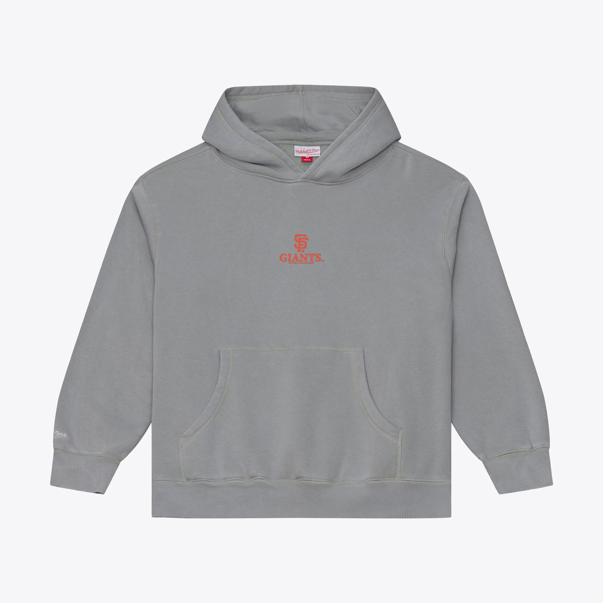 Men's Mitchell & Ness Gray San Francisco Giants Core Essentials Fleece Hoodie
