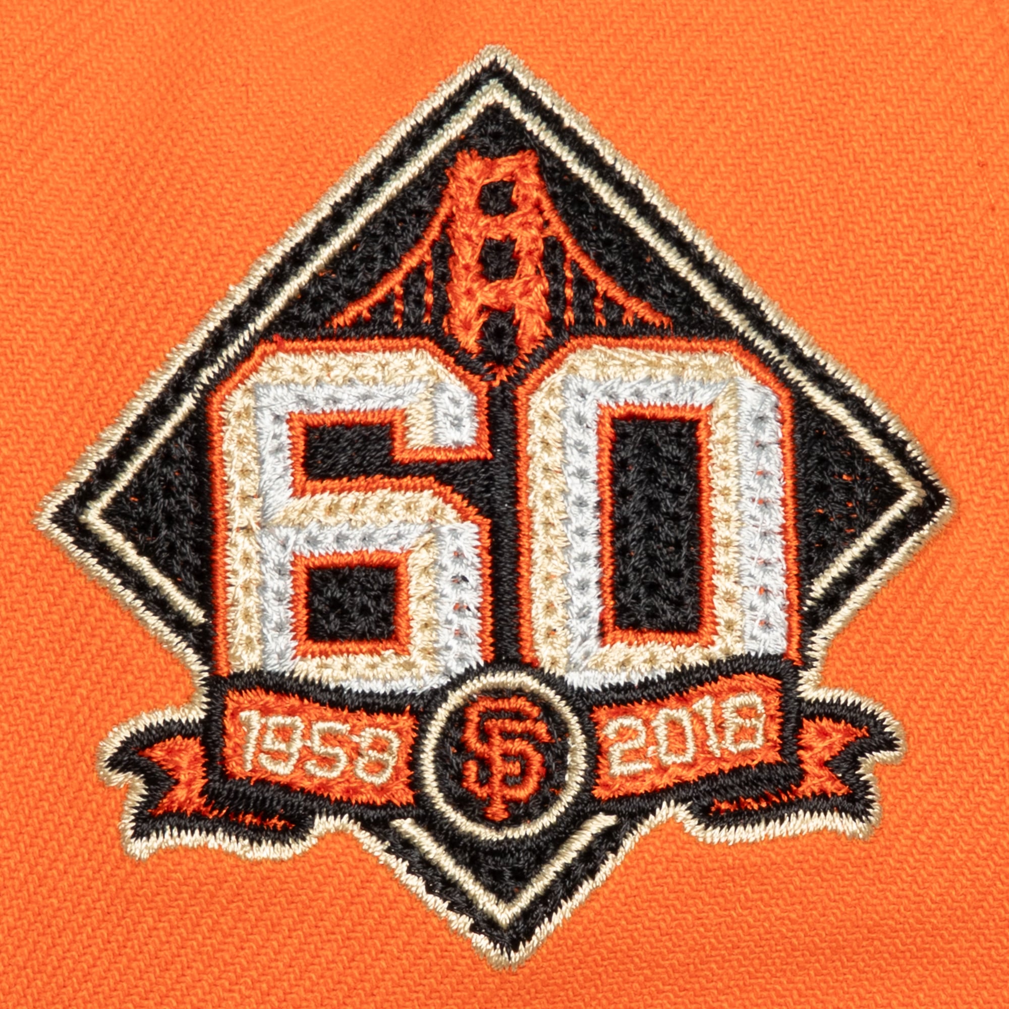 Men's Mitchell & Ness  Orange San Francisco Giants Secondary Pro Snapback Hat