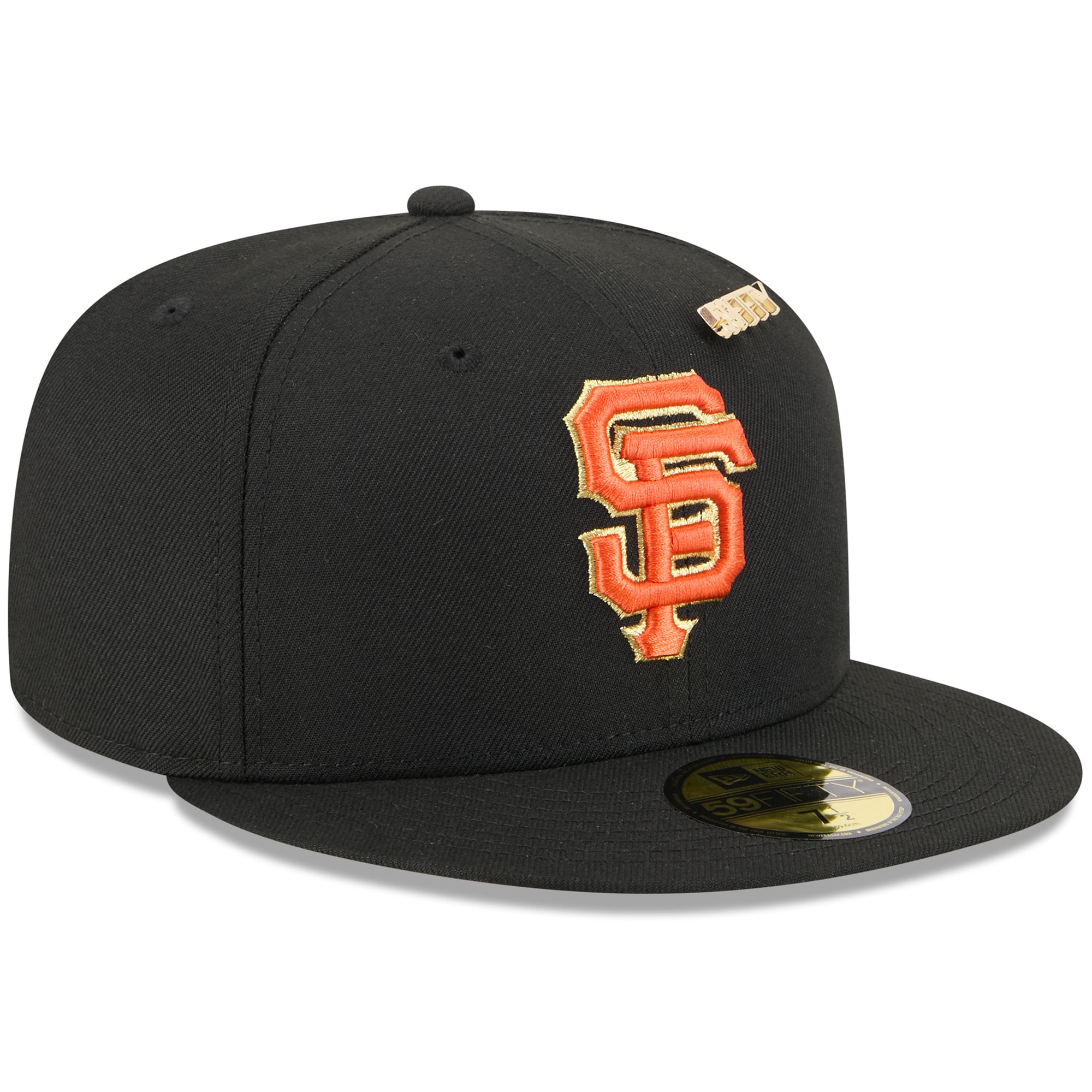 Men's New Era Black San Francisco Giants 2025 59FIFTY Day Fitted Hat with Pins