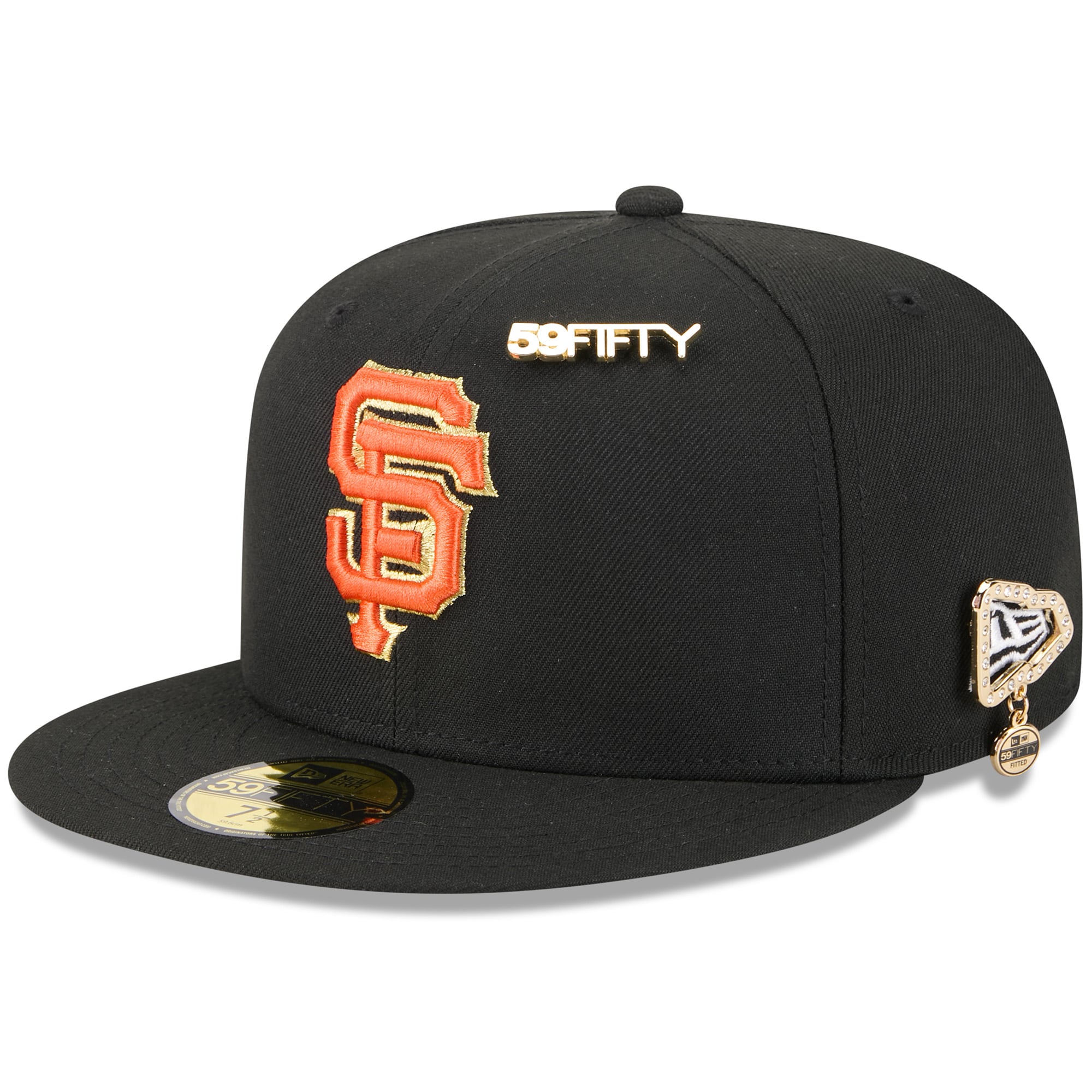 Men's New Era  Black San Francisco Giants 2025 59FIFTY Day Fitted Hat with Pins